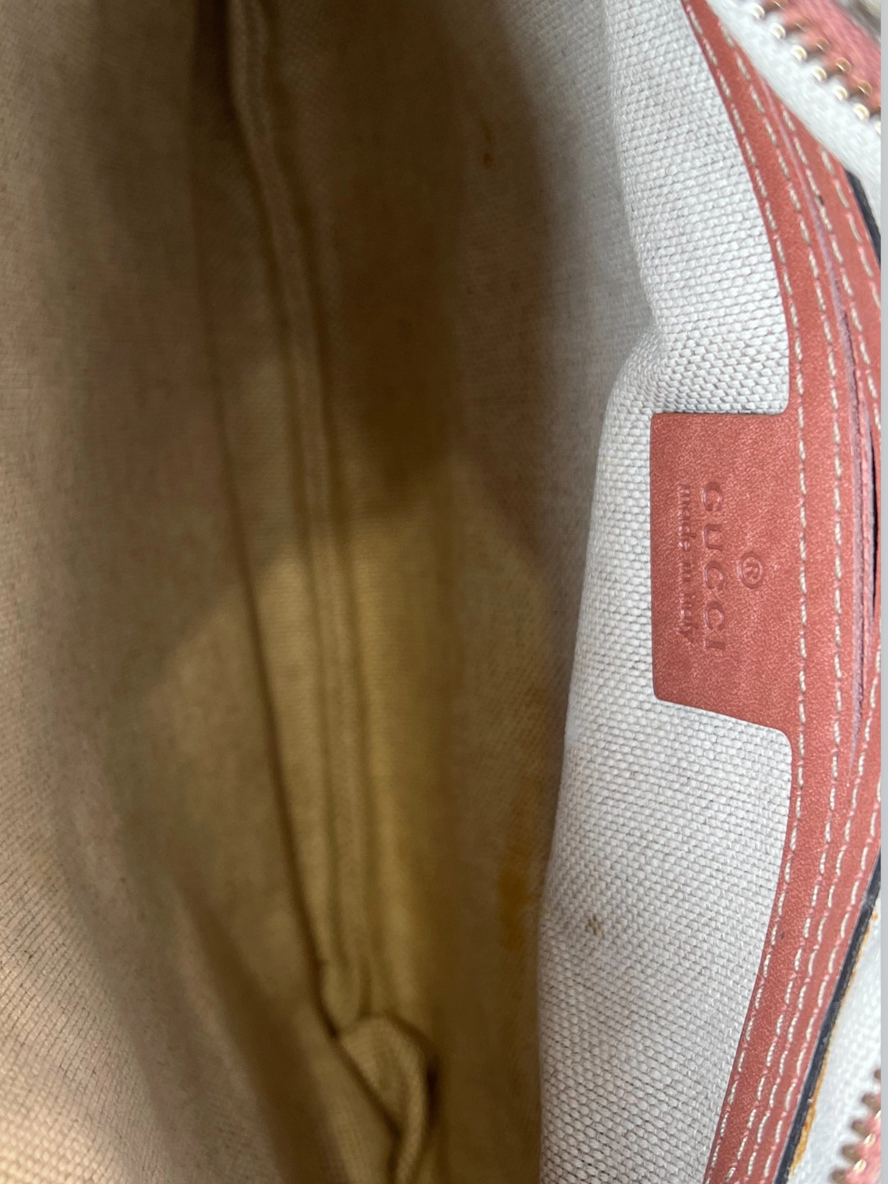 Gucci Monogram Canvas & Leather Messenger