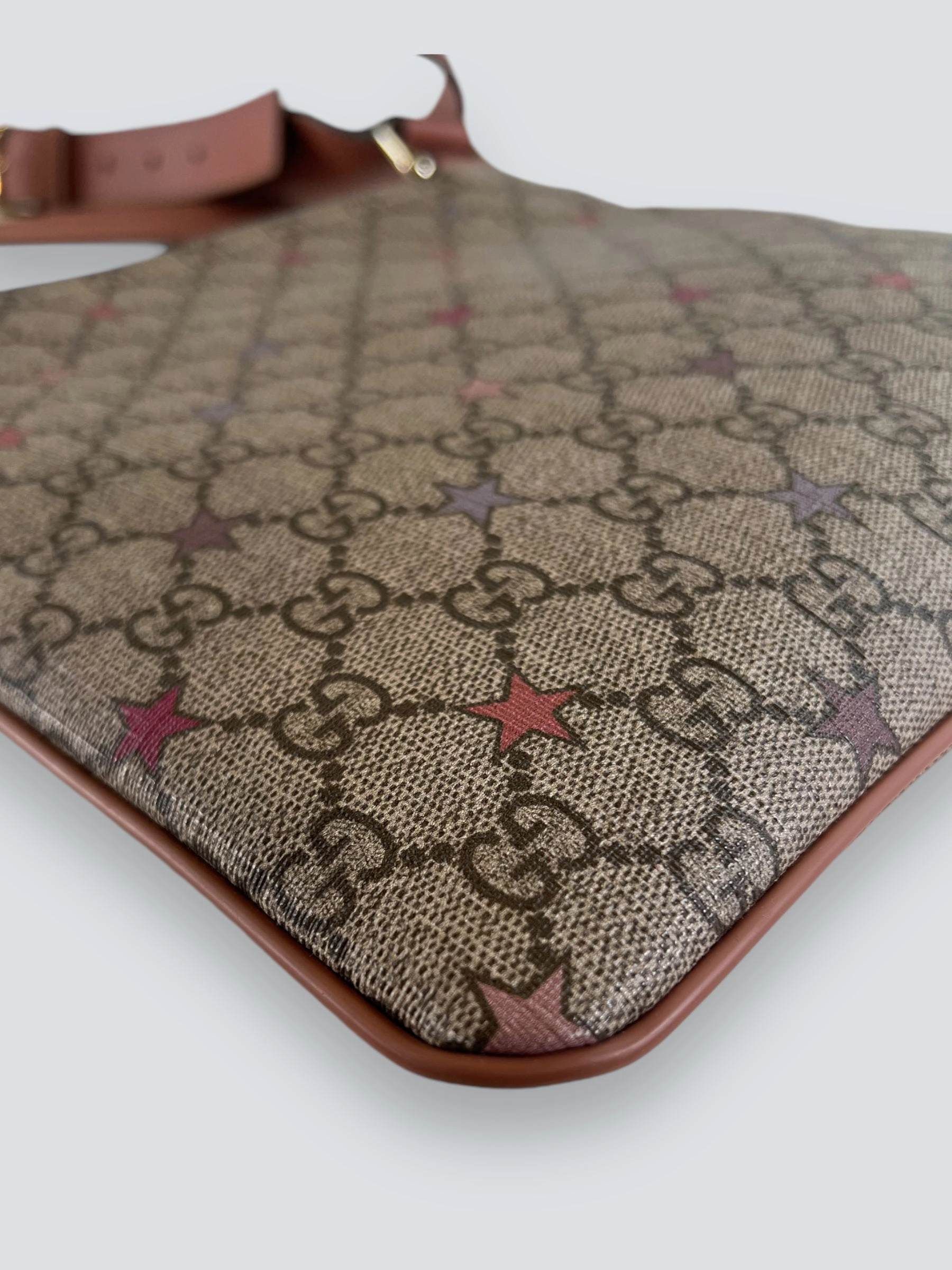 Gucci Monogram Canvas & Leather Messenger