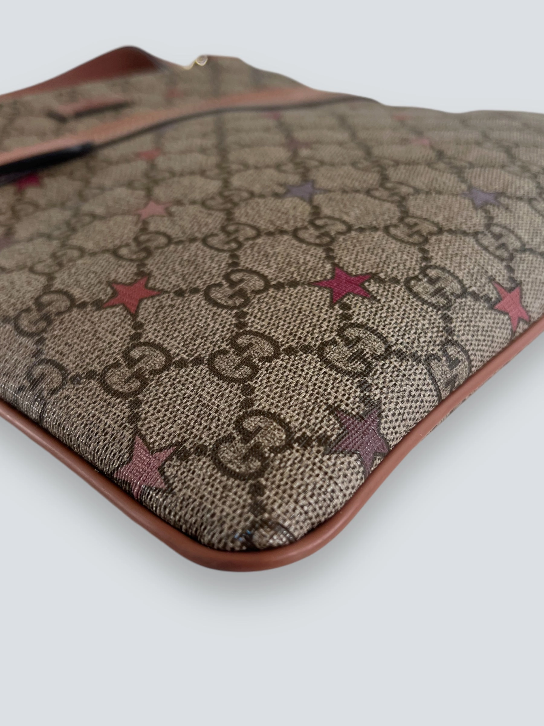 Gucci Monogram Canvas & Leather Messenger