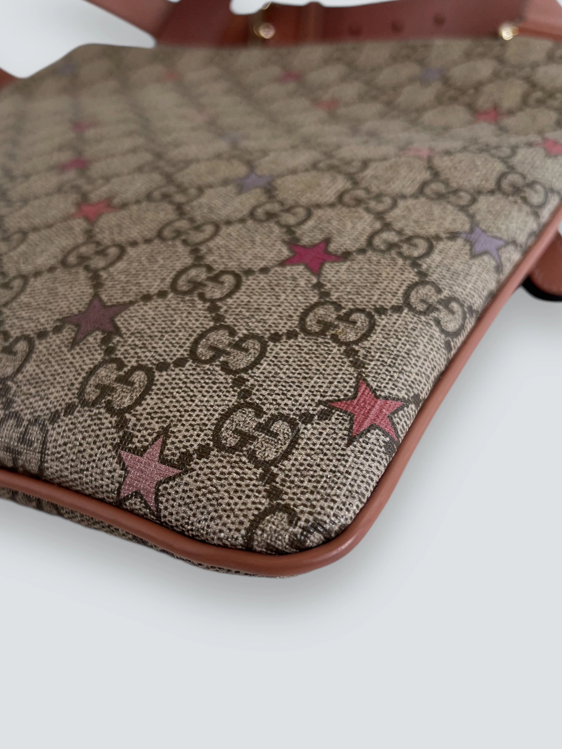 Gucci Monogram Canvas & Leather Messenger