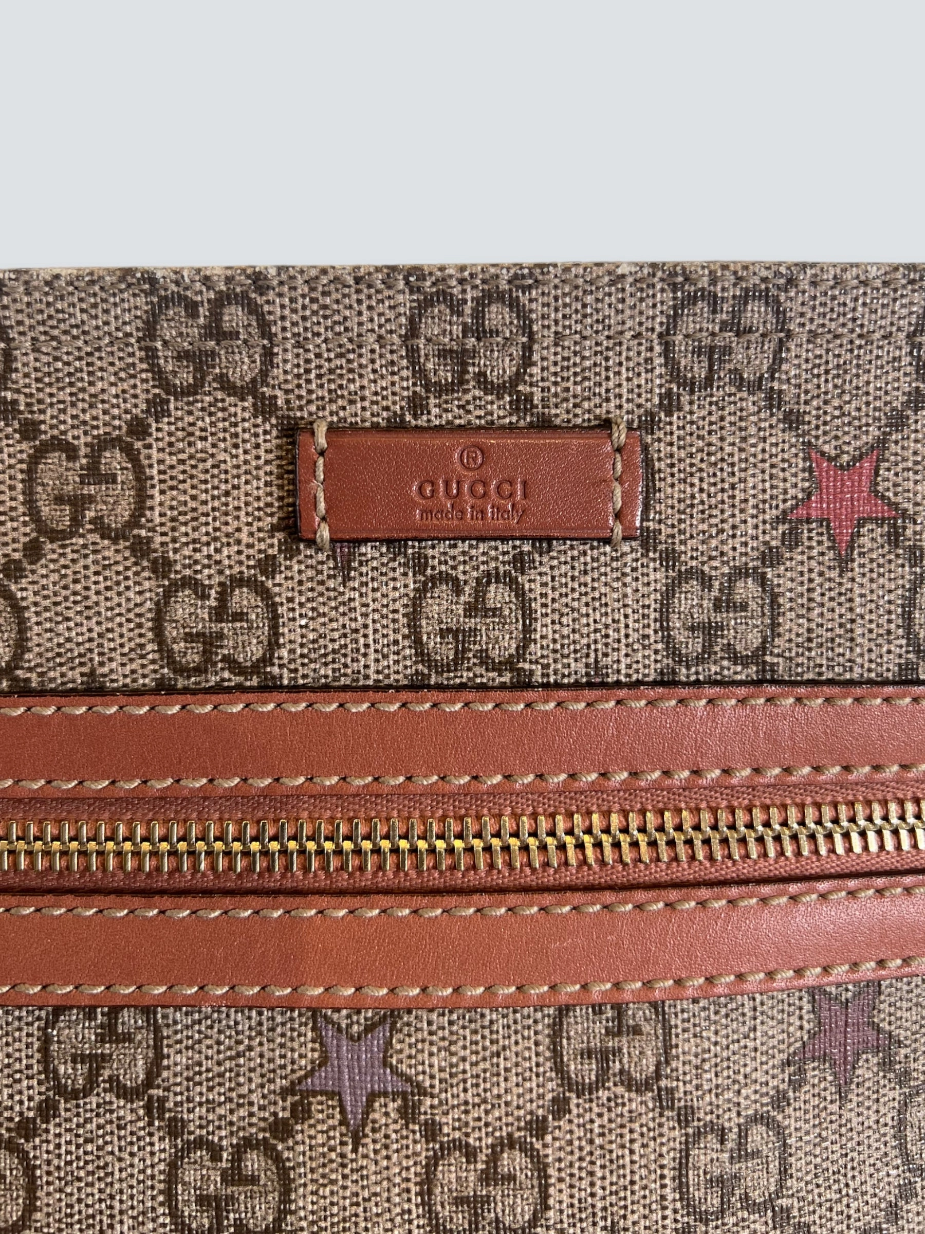 Gucci Monogram Canvas & Leather Messenger