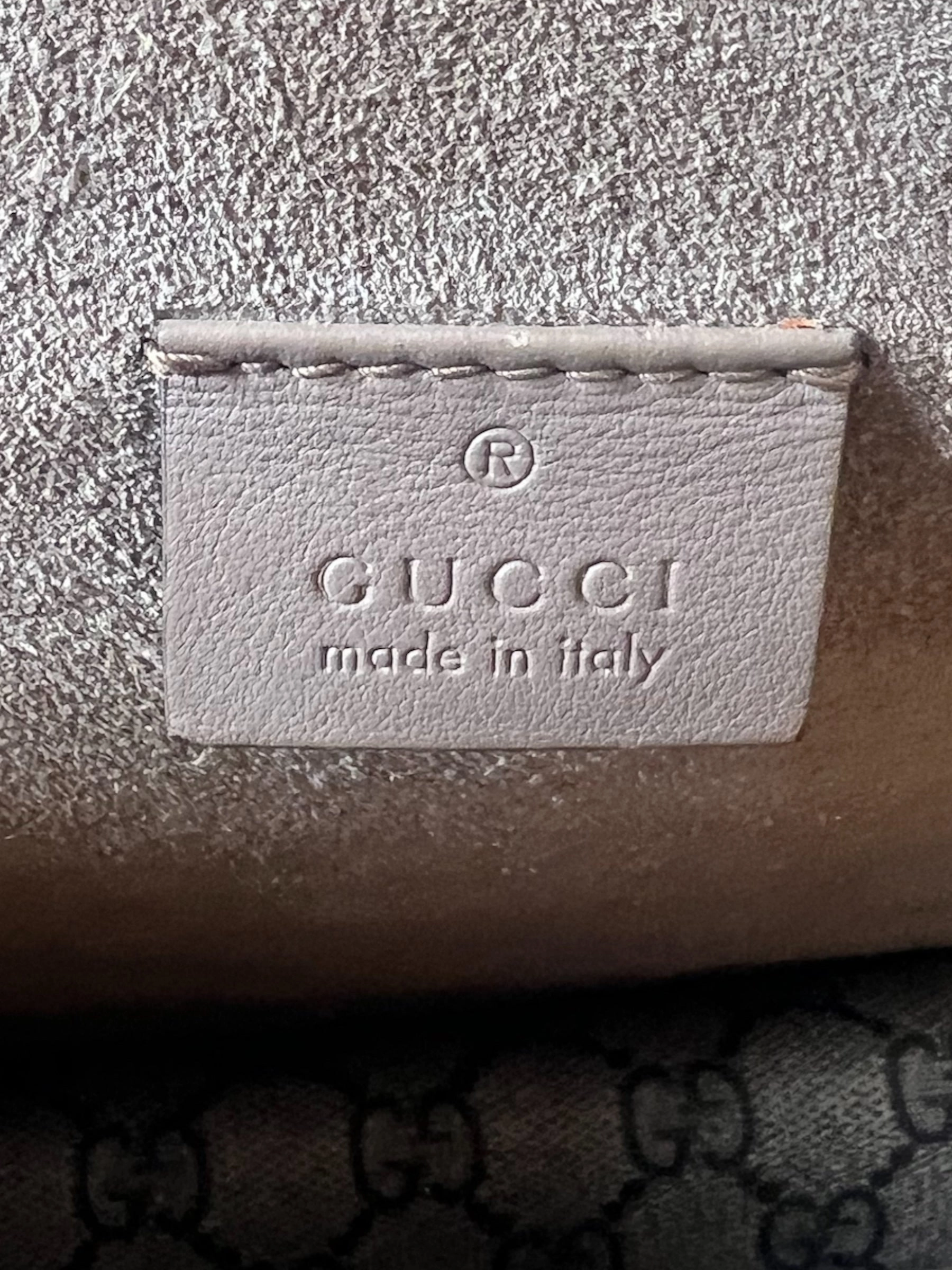 Gucci Monogram Canvas Dionysus Shoulder Bag