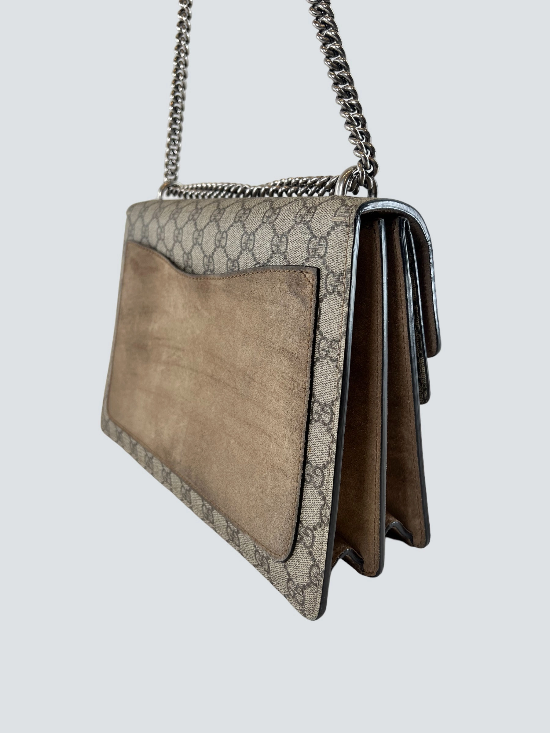 Gucci Monogram Canvas Dionysus Shoulder Bag