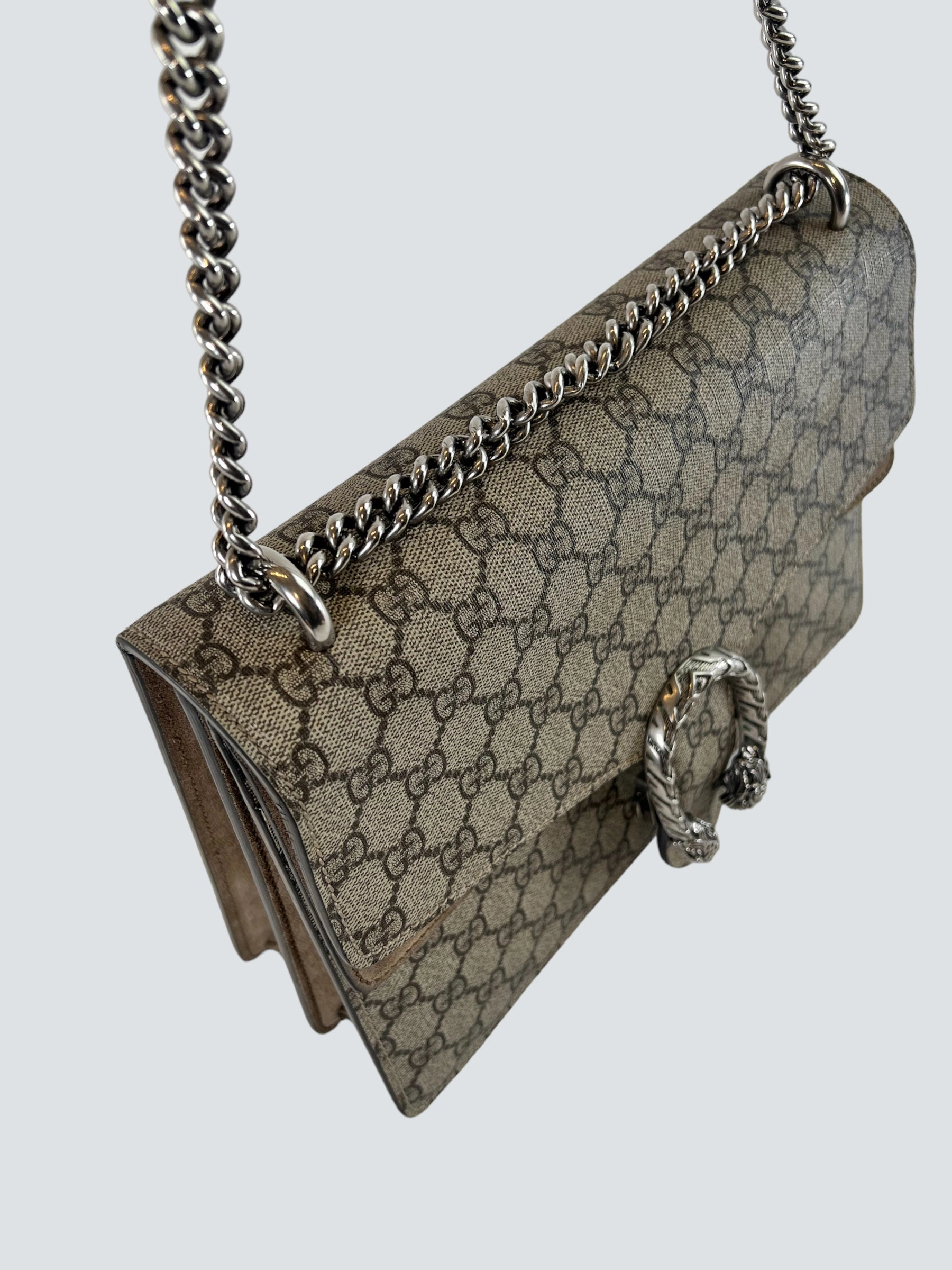 Gucci Monogram Canvas Dionysus Shoulder Bag