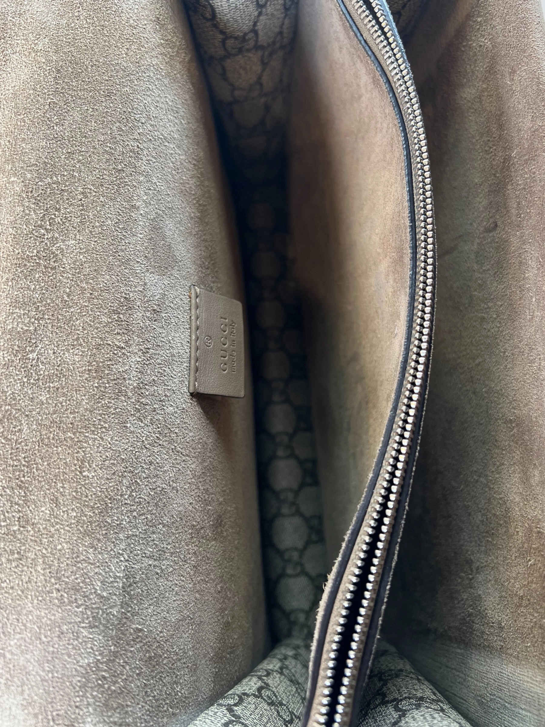 Gucci Monogram Canvas Dionysus Shoulder Bag