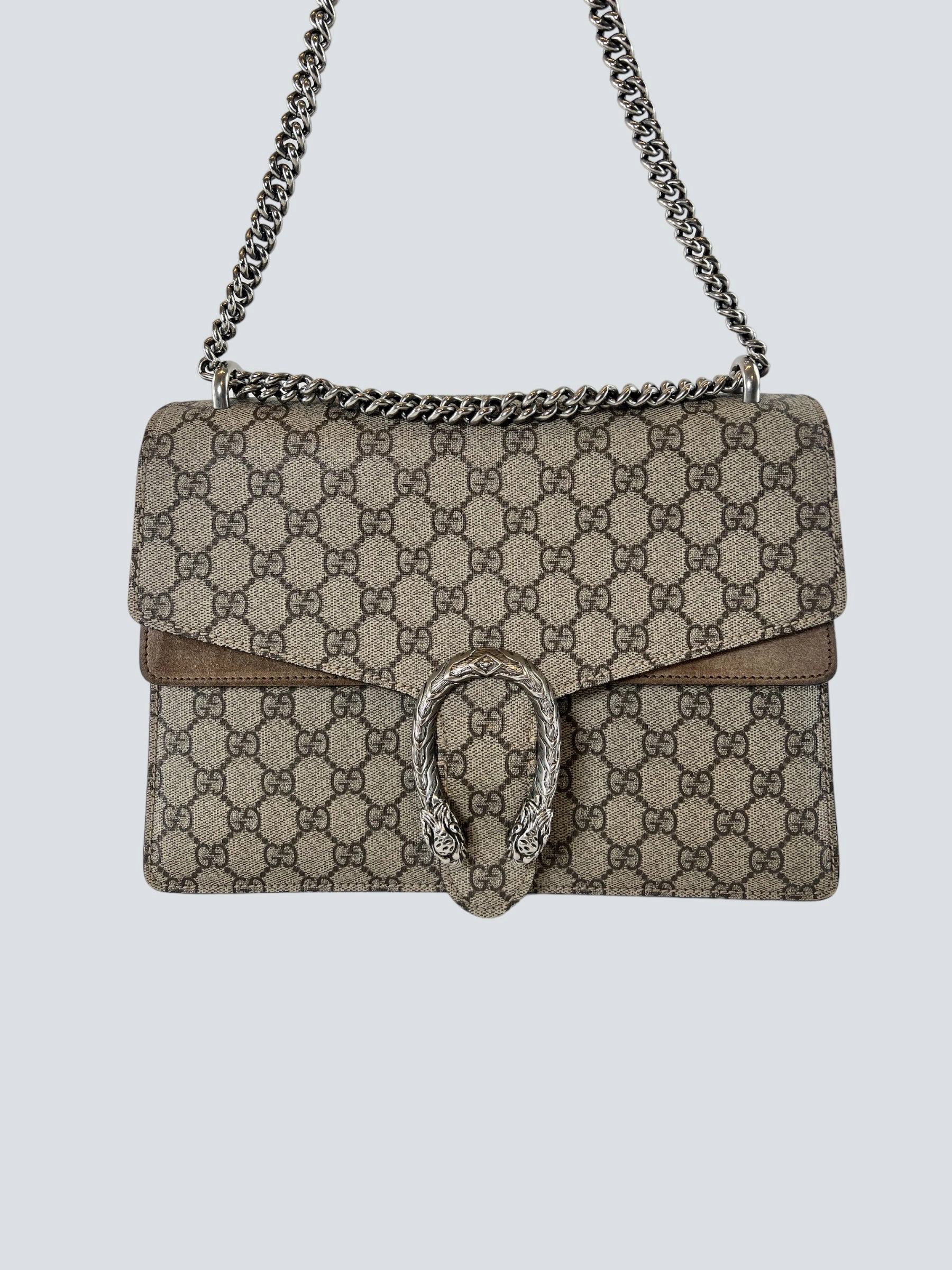 Gucci Monogram Canvas Dionysus Shoulder Bag
