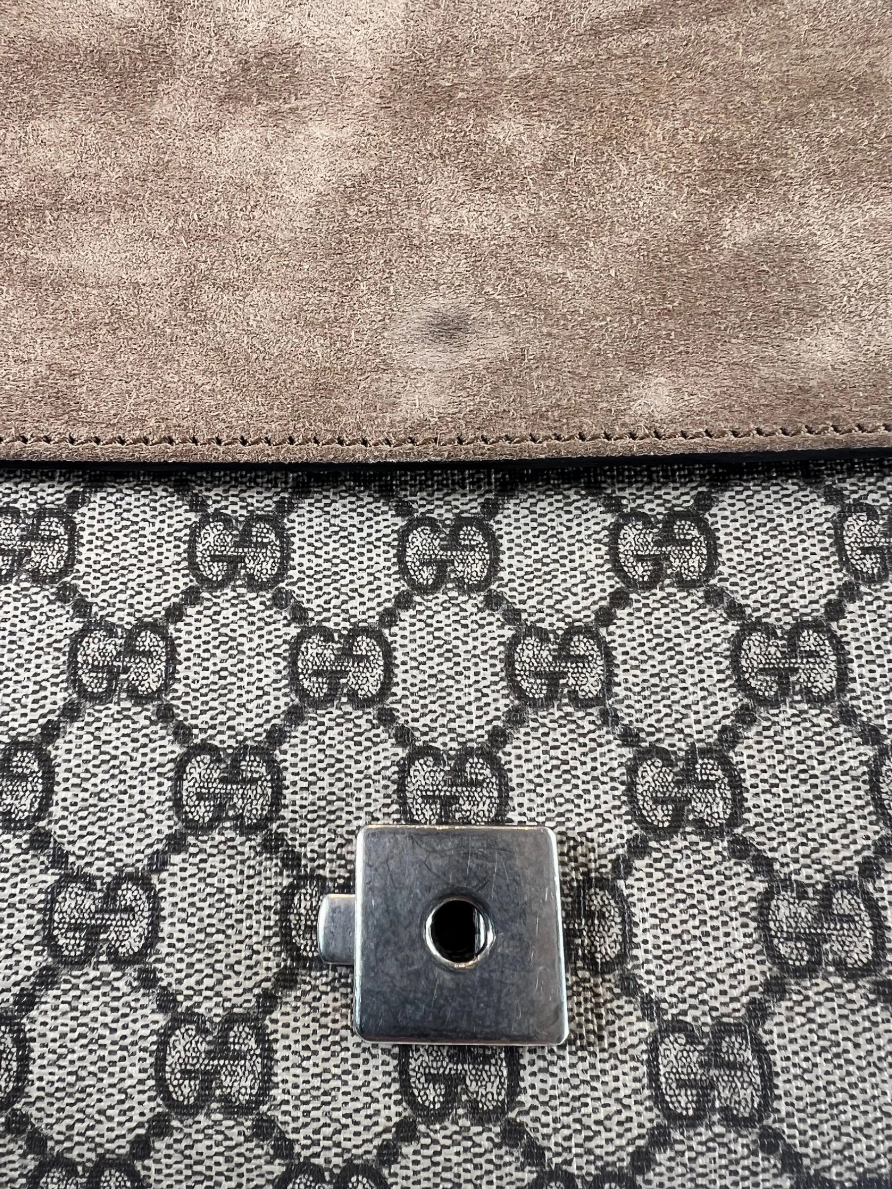 Gucci Monogram Canvas Dionysus Shoulder Bag