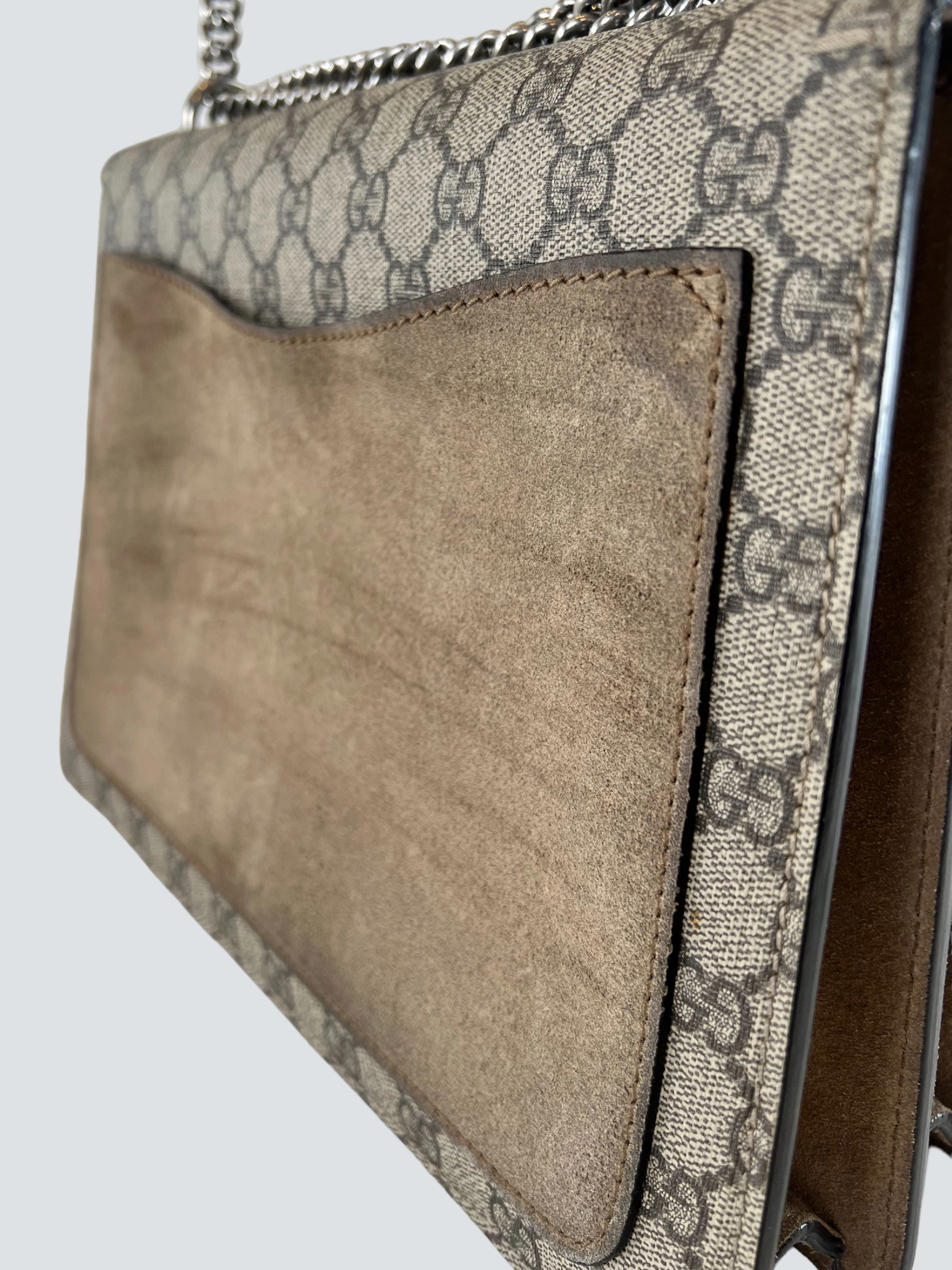 Gucci Monogram Canvas Dionysus Shoulder Bag