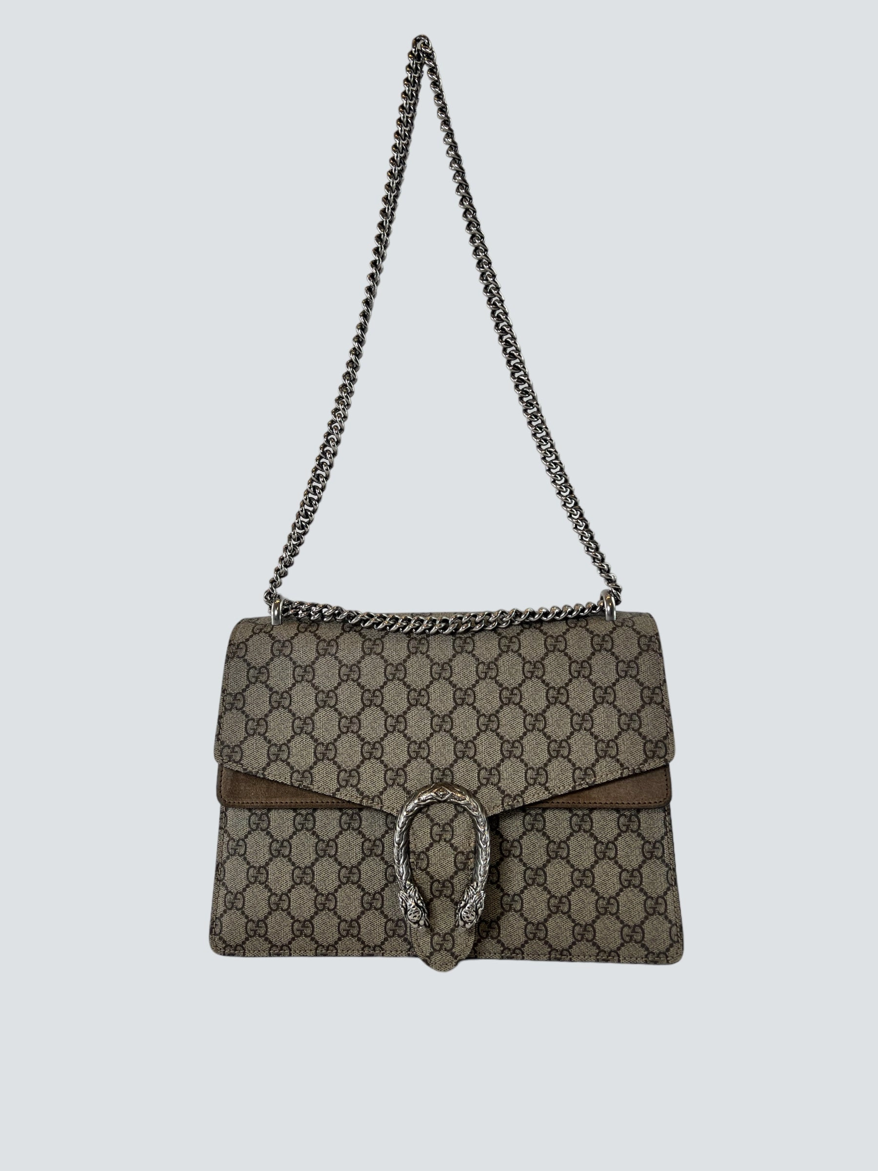 Gucci Monogram Canvas Dionysus Shoulder Bag