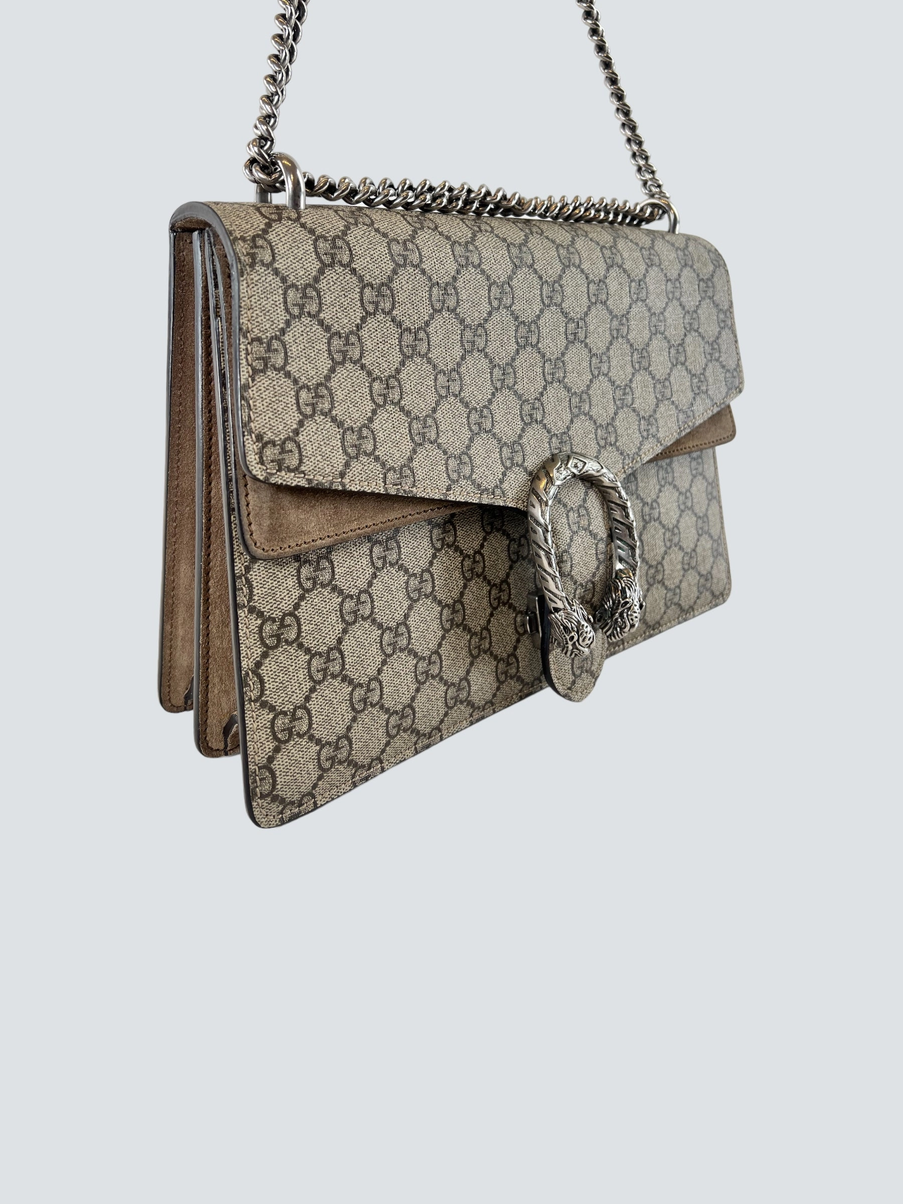 Gucci Monogram Canvas Dionysus Shoulder Bag