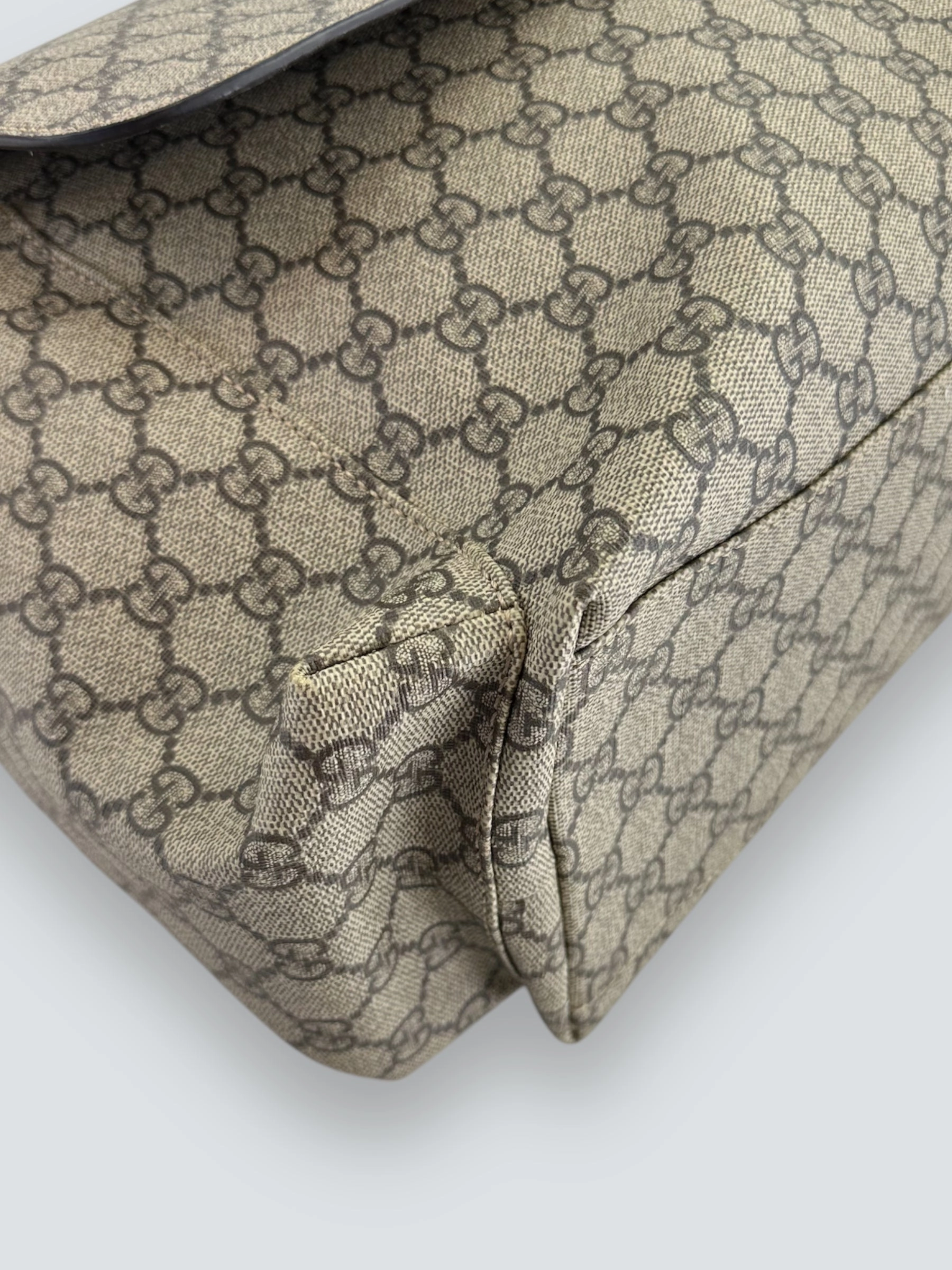 Gucci Monogram Canvas Supreme Plus Diaper Handbag