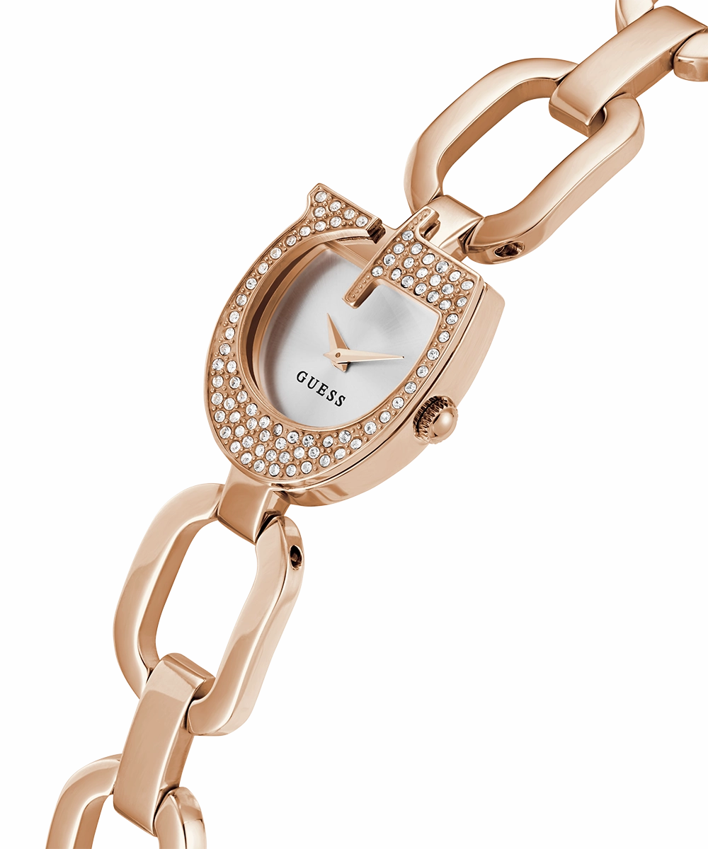 GUESS Ladies Rose Gold Tone Analog Watch