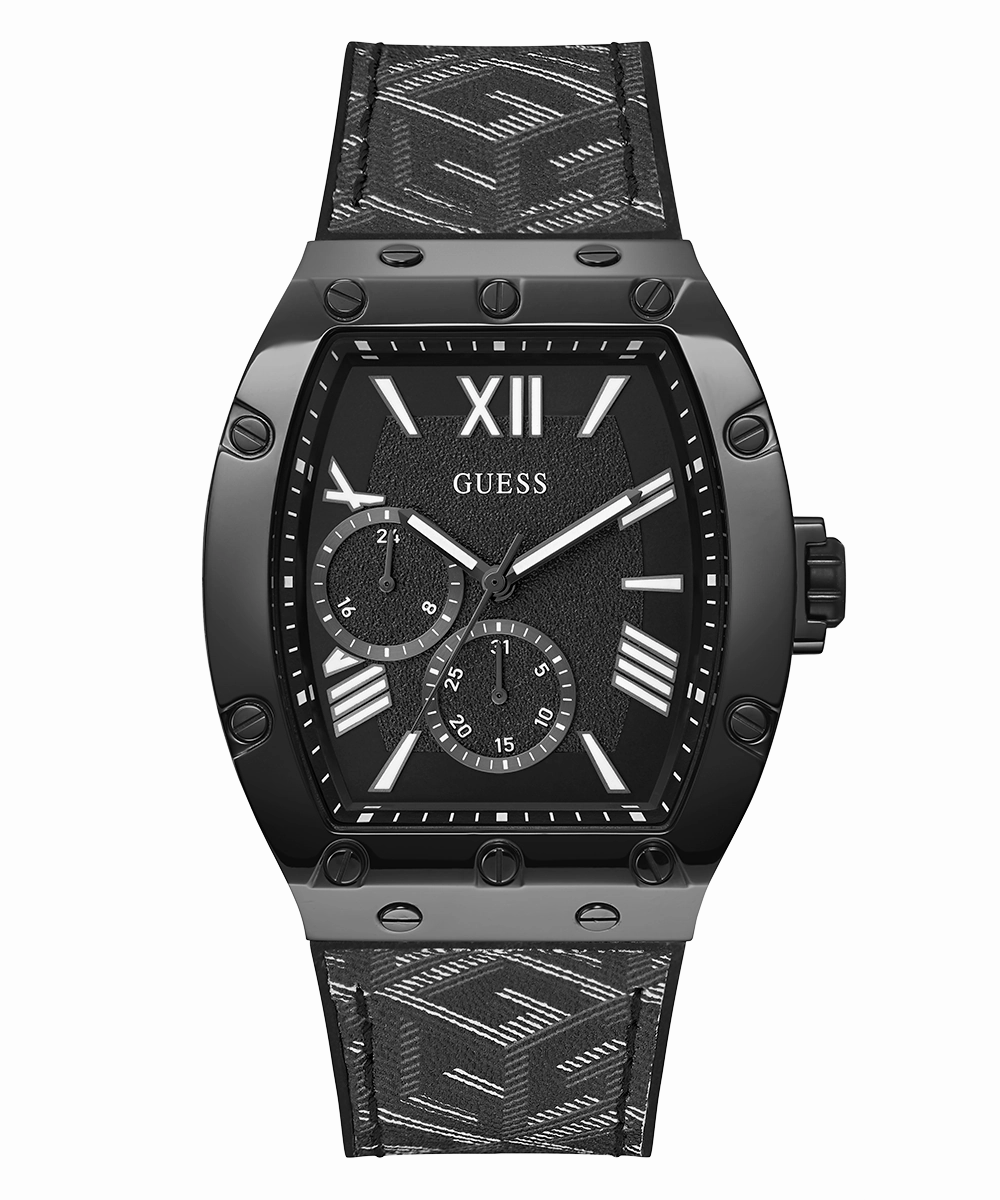 GUESS Mens Black Multi-function Watch