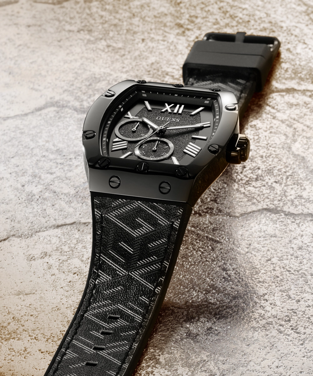 GUESS Mens Black Multi-function Watch
