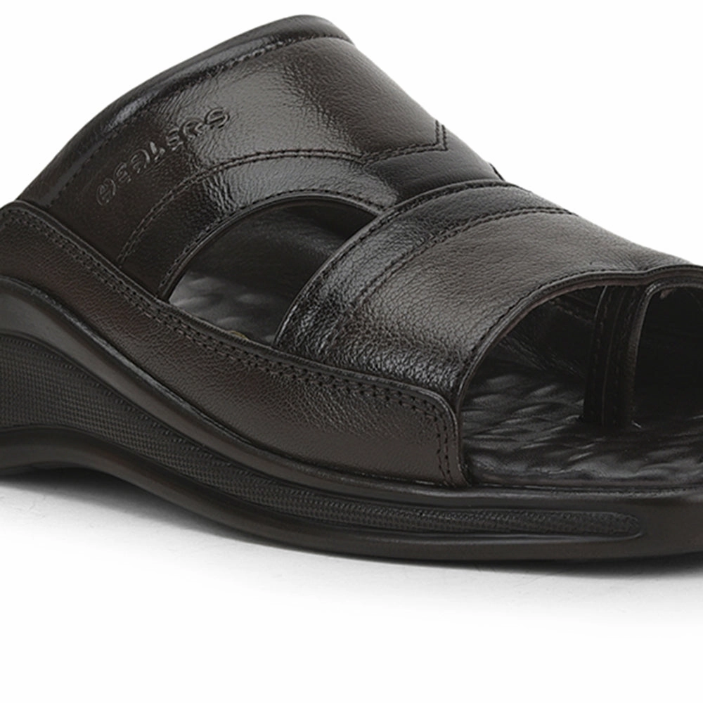 Healers Casual Slippers For Men (Brown) 2050-803D By Liberty