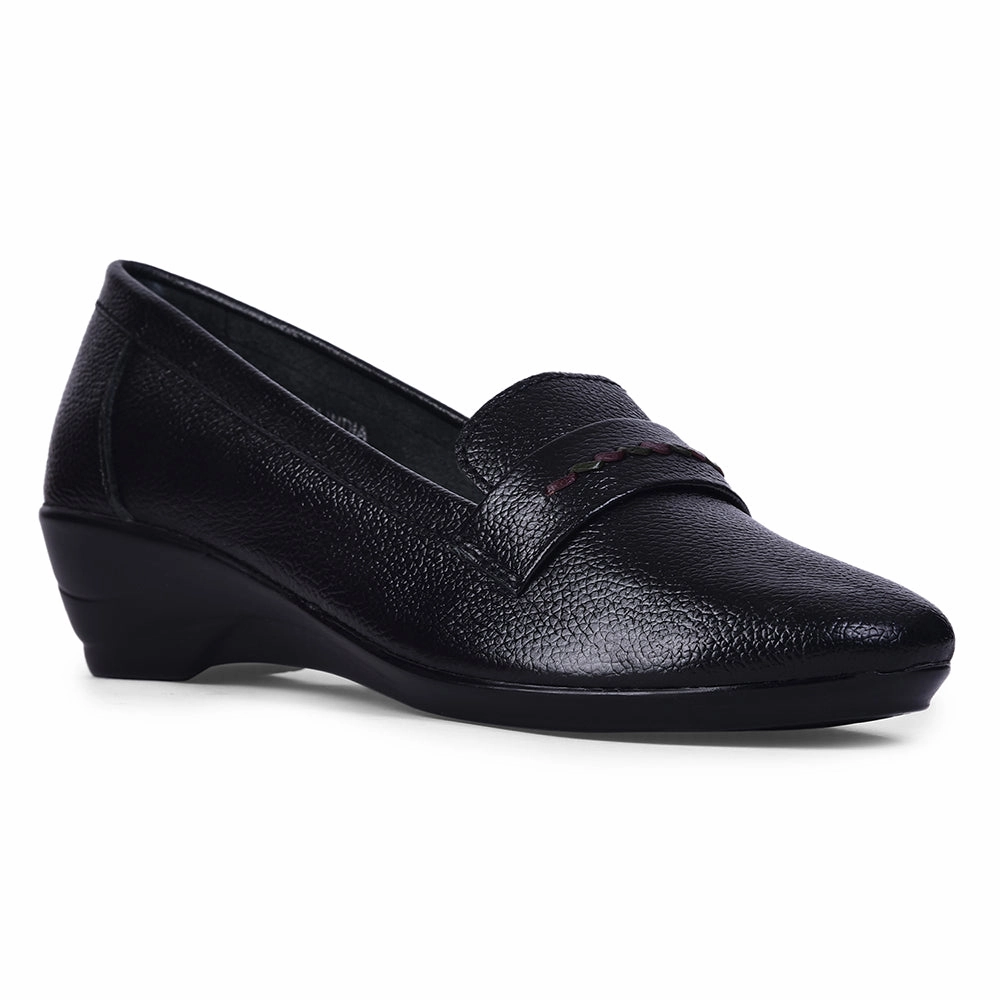 Healers Formal Black Wedge Heel Ballerina For Women T840-02 By Liberty