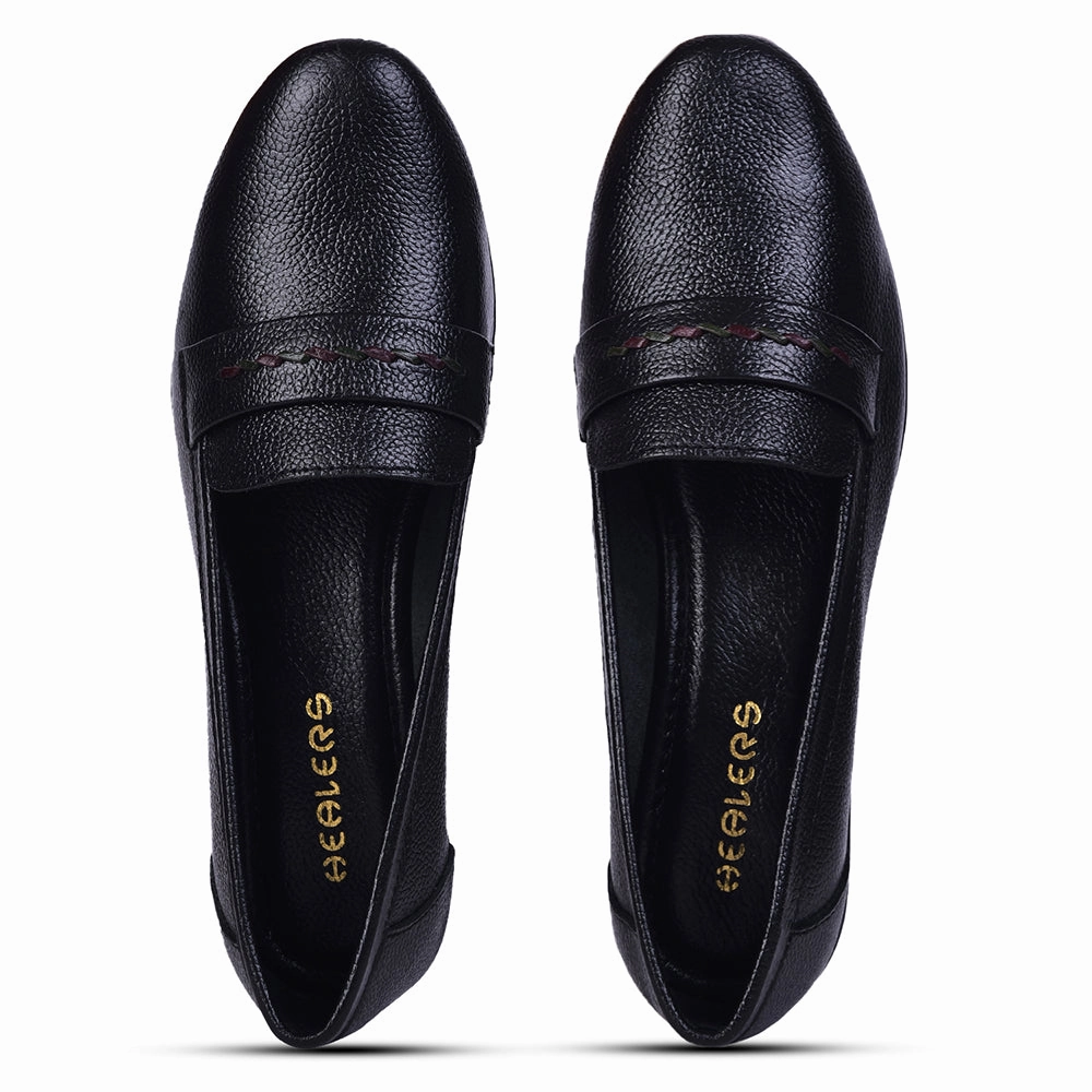 Healers Formal Black Wedge Heel Ballerina For Women T840-02 By Liberty