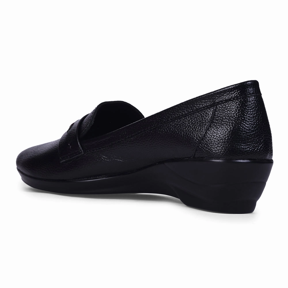 Healers Formal Black Wedge Heel Ballerina For Women T840-02 By Liberty