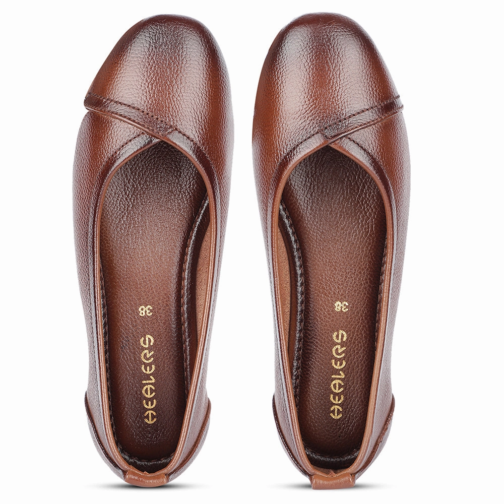 Healers Formal Brown Ballerina For Women T840-04 By Liberty