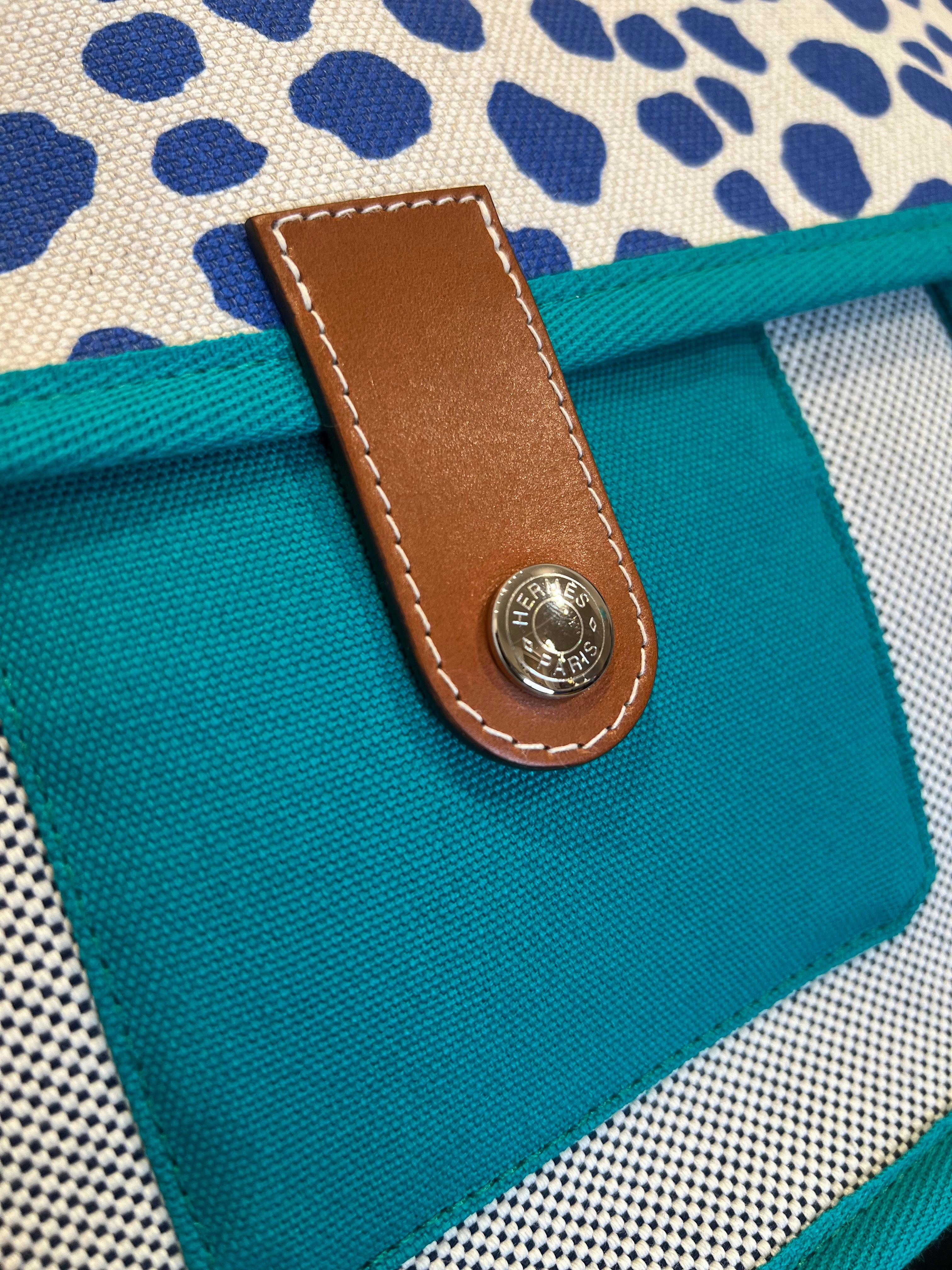 Hermes Small Multi Colour Canvas Jungle Backpack