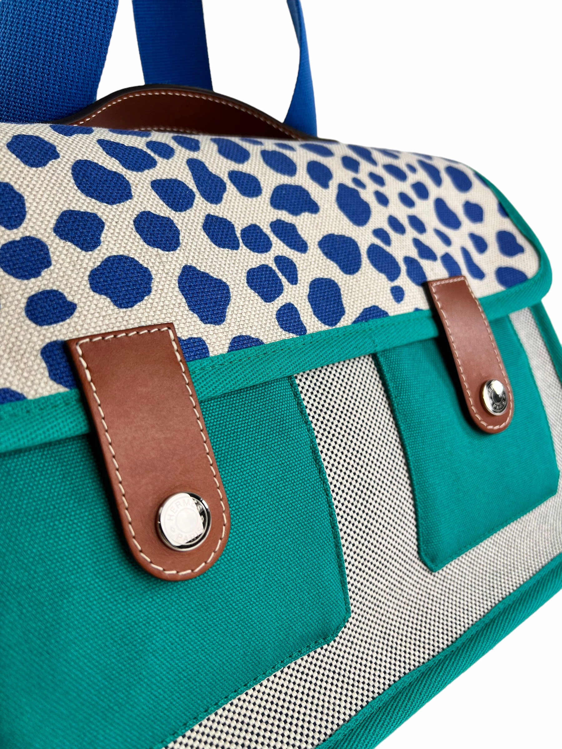 Hermes Small Multi Colour Canvas Jungle Backpack