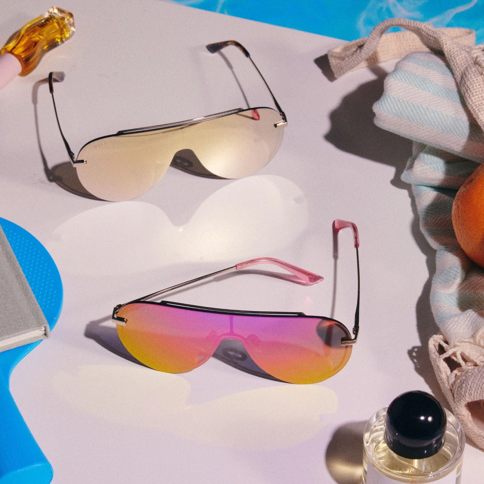 IMANI - GOLD   BRILLIANT GOLD MIRROR SUNGLASSES