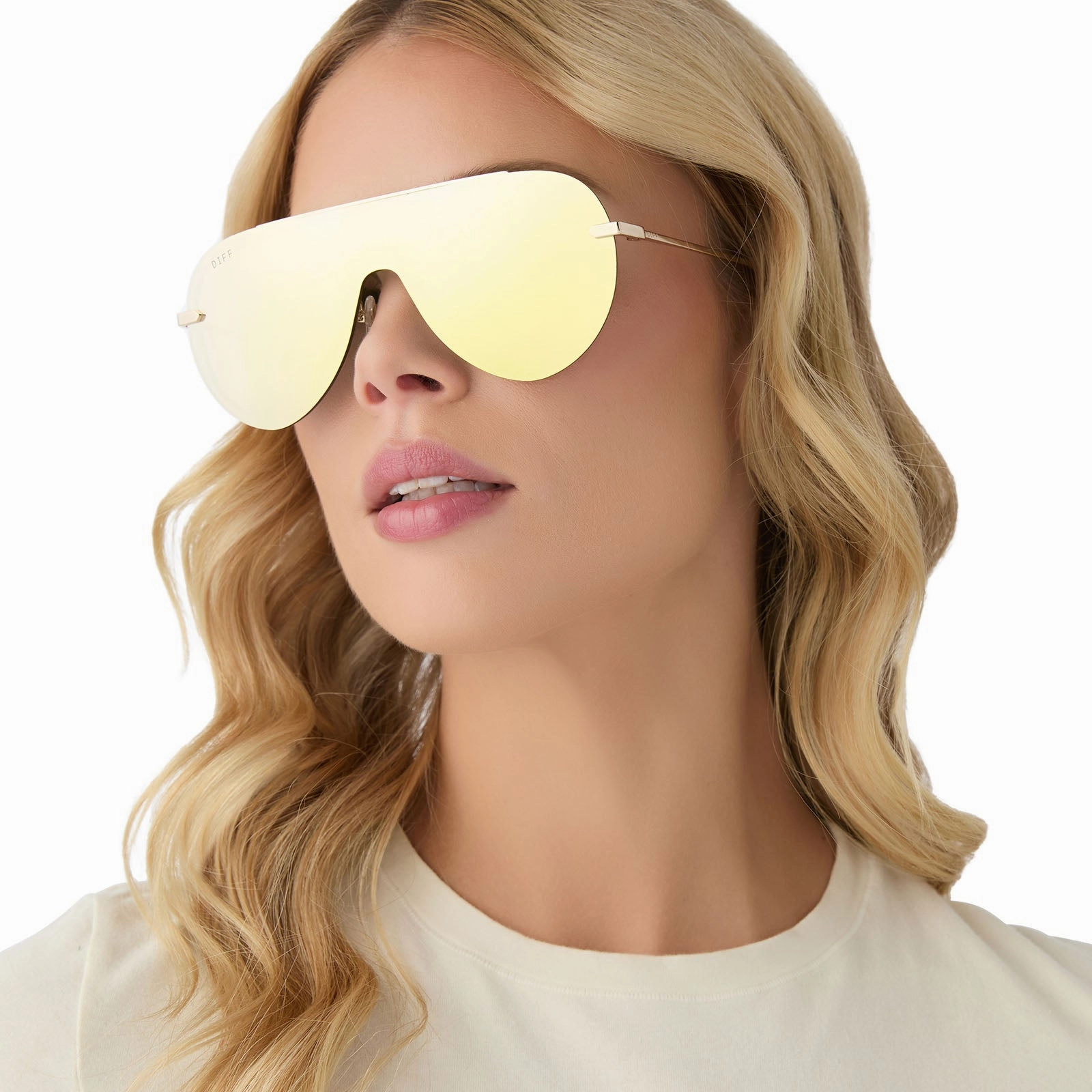 IMANI - GOLD   BRILLIANT GOLD MIRROR SUNGLASSES