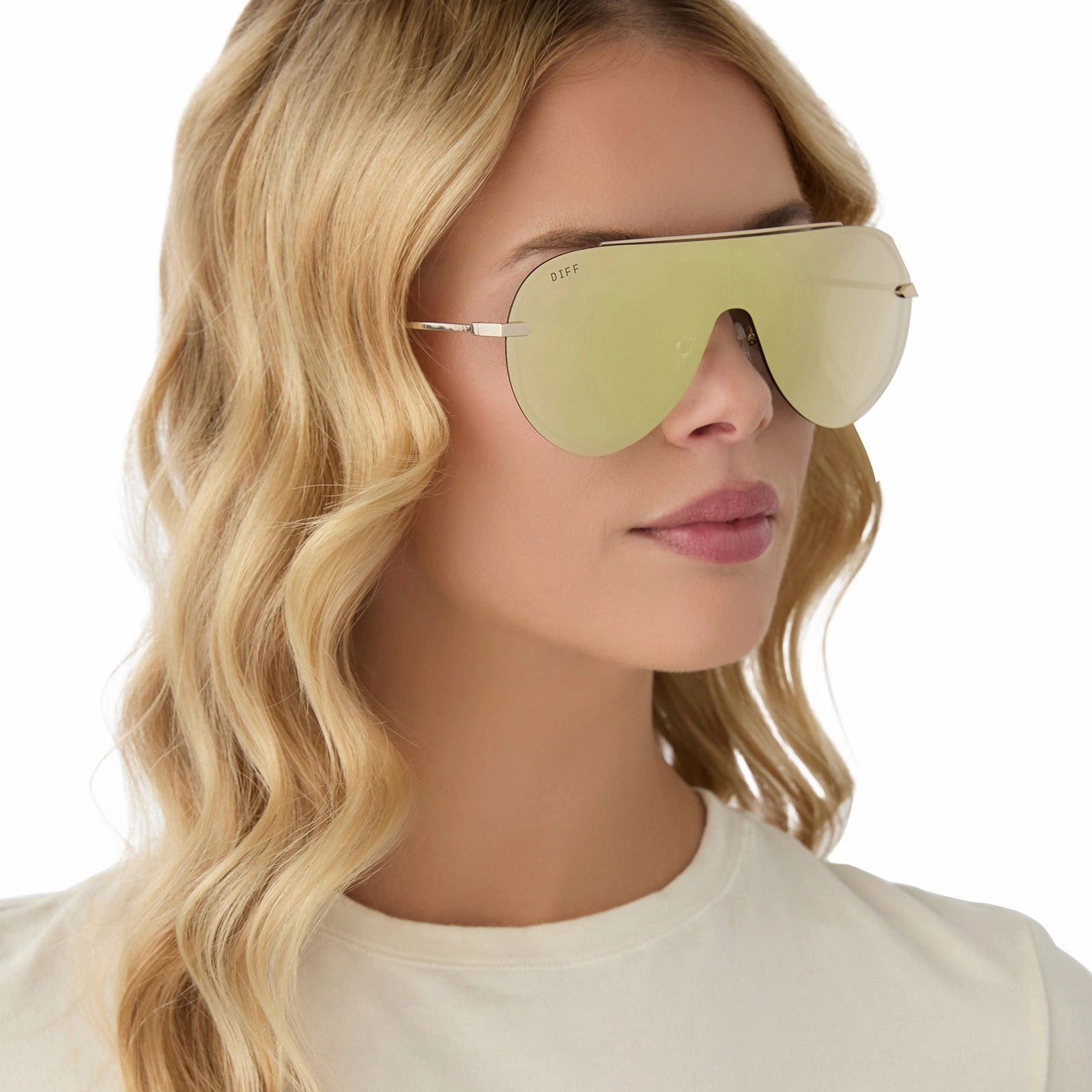 IMANI - GOLD   BRILLIANT GOLD MIRROR SUNGLASSES