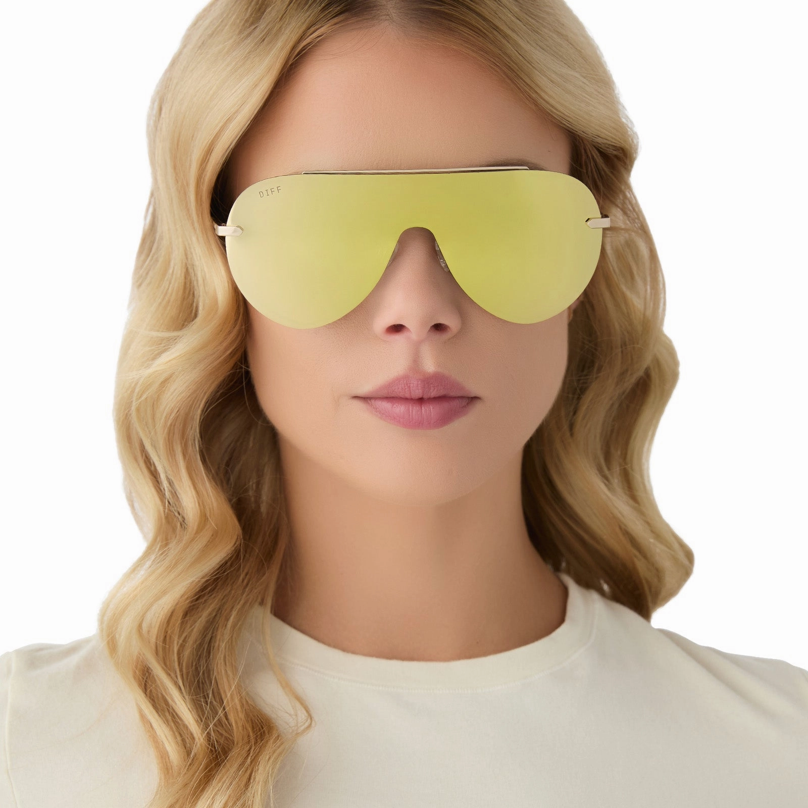 IMANI - GOLD   BRILLIANT GOLD MIRROR SUNGLASSES