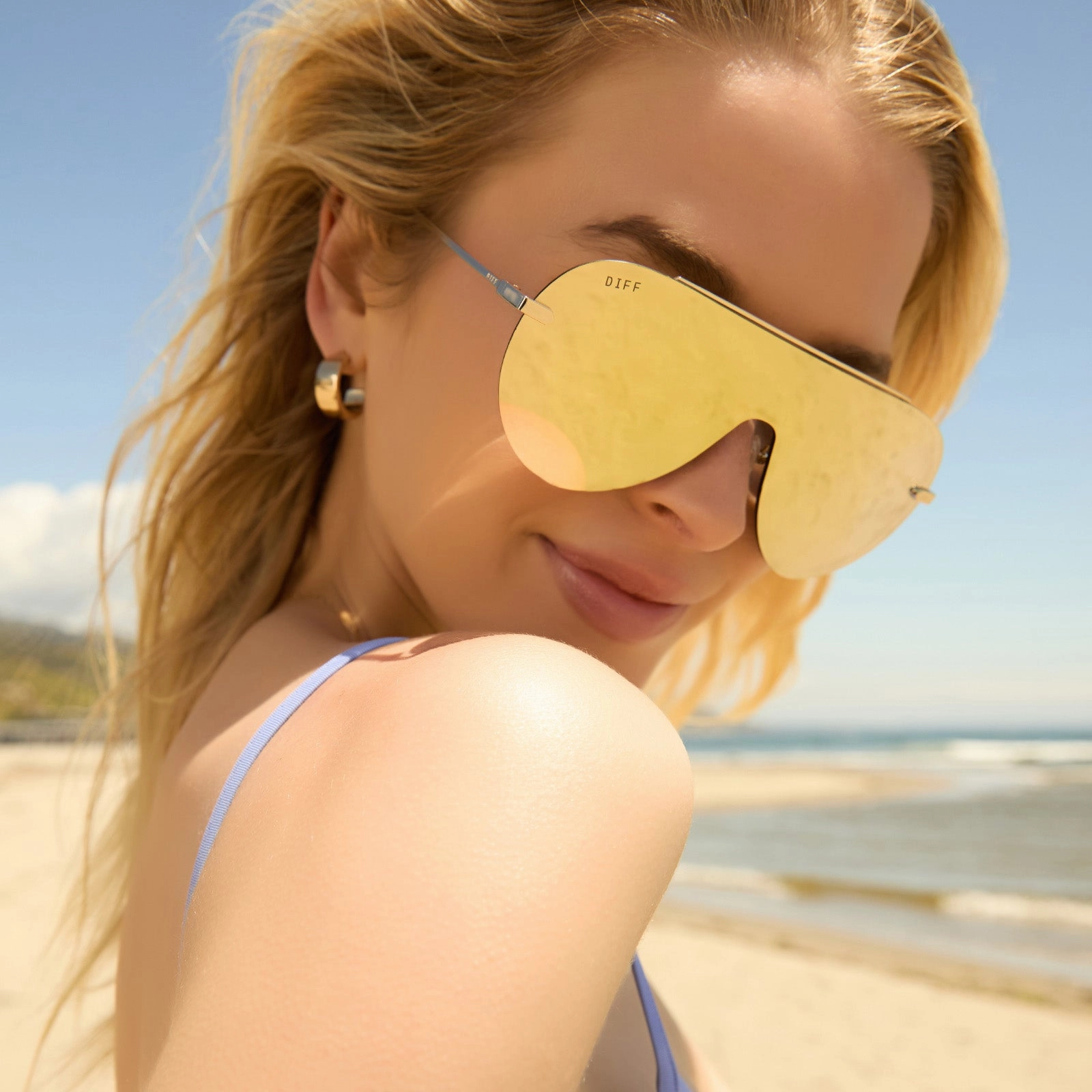 IMANI - GOLD   BRILLIANT GOLD MIRROR SUNGLASSES