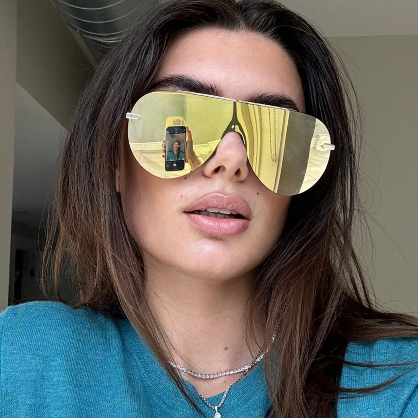 IMANI - GOLD   BRILLIANT GOLD MIRROR SUNGLASSES