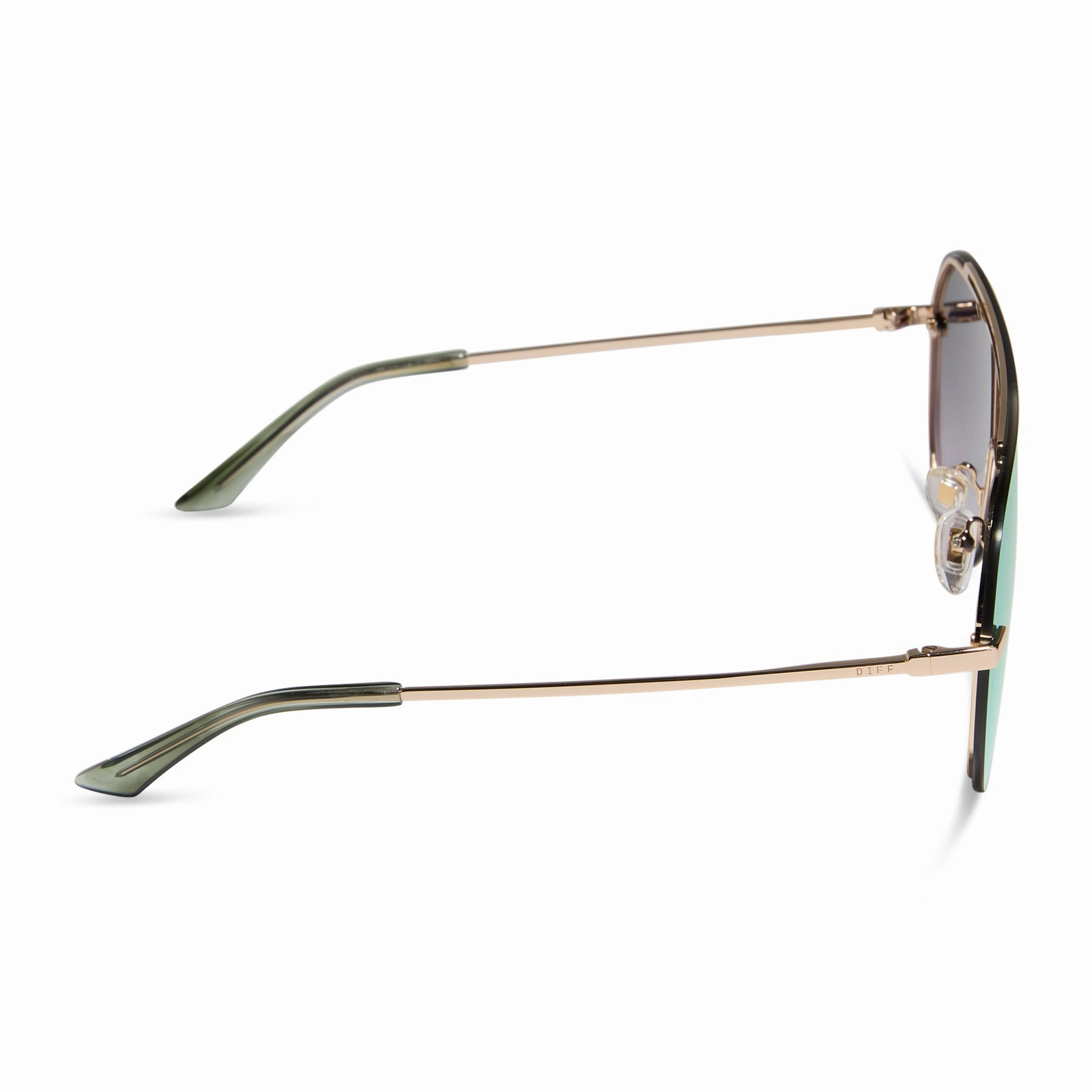 IMANI - GOLD   COOL MATCHA MIRROR SUNGLASSES