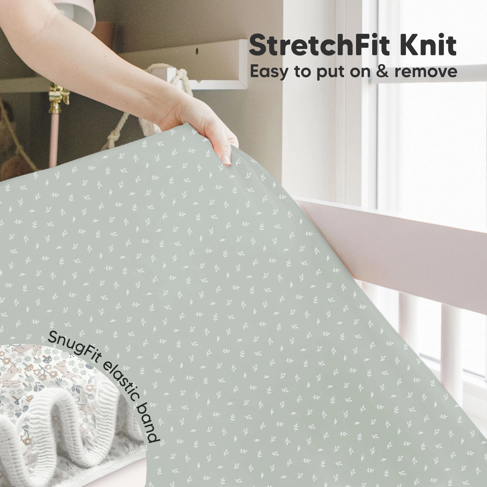 Isla Fitted Crib Sheets (Beach Day)
