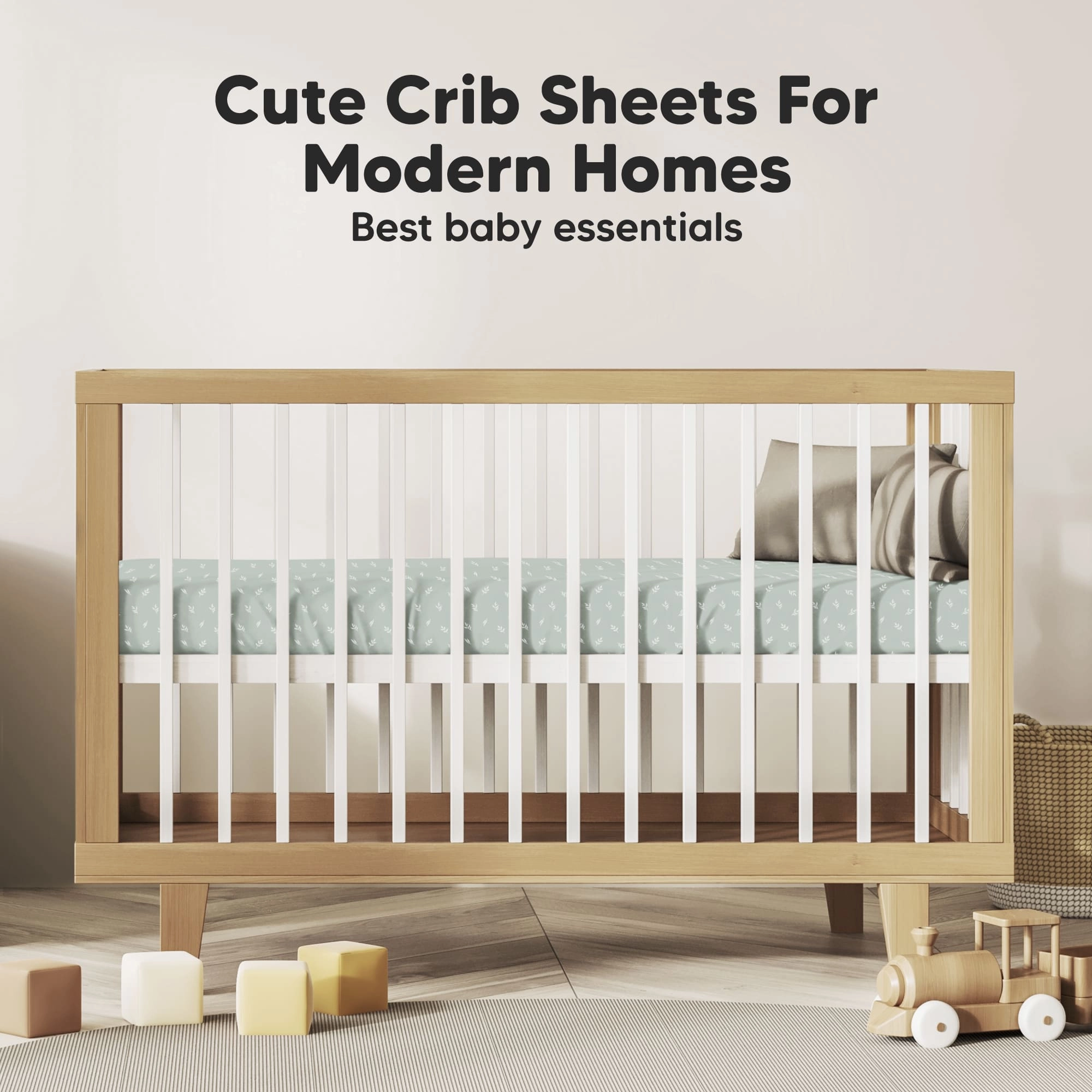 Isla Fitted Crib Sheets (Beach Day)