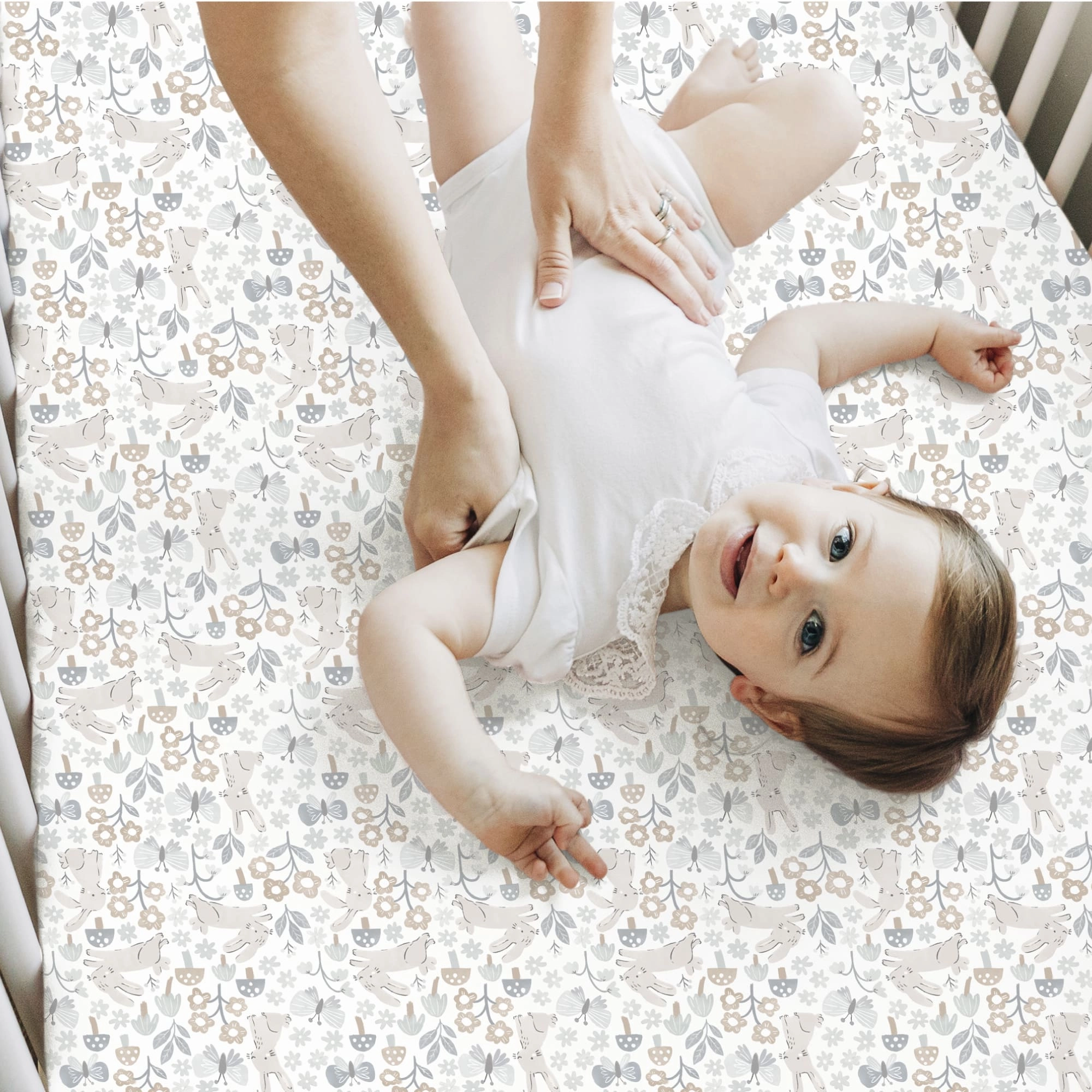Isla Fitted Crib Sheets (Beach Day)