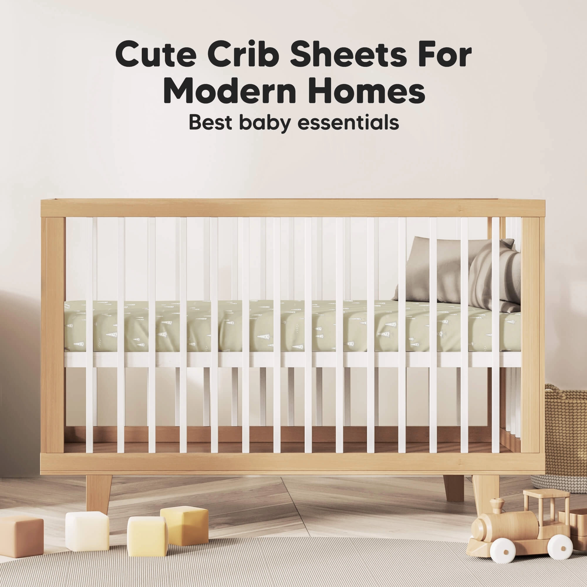 Isla Fitted Crib Sheets (Pine Grove)