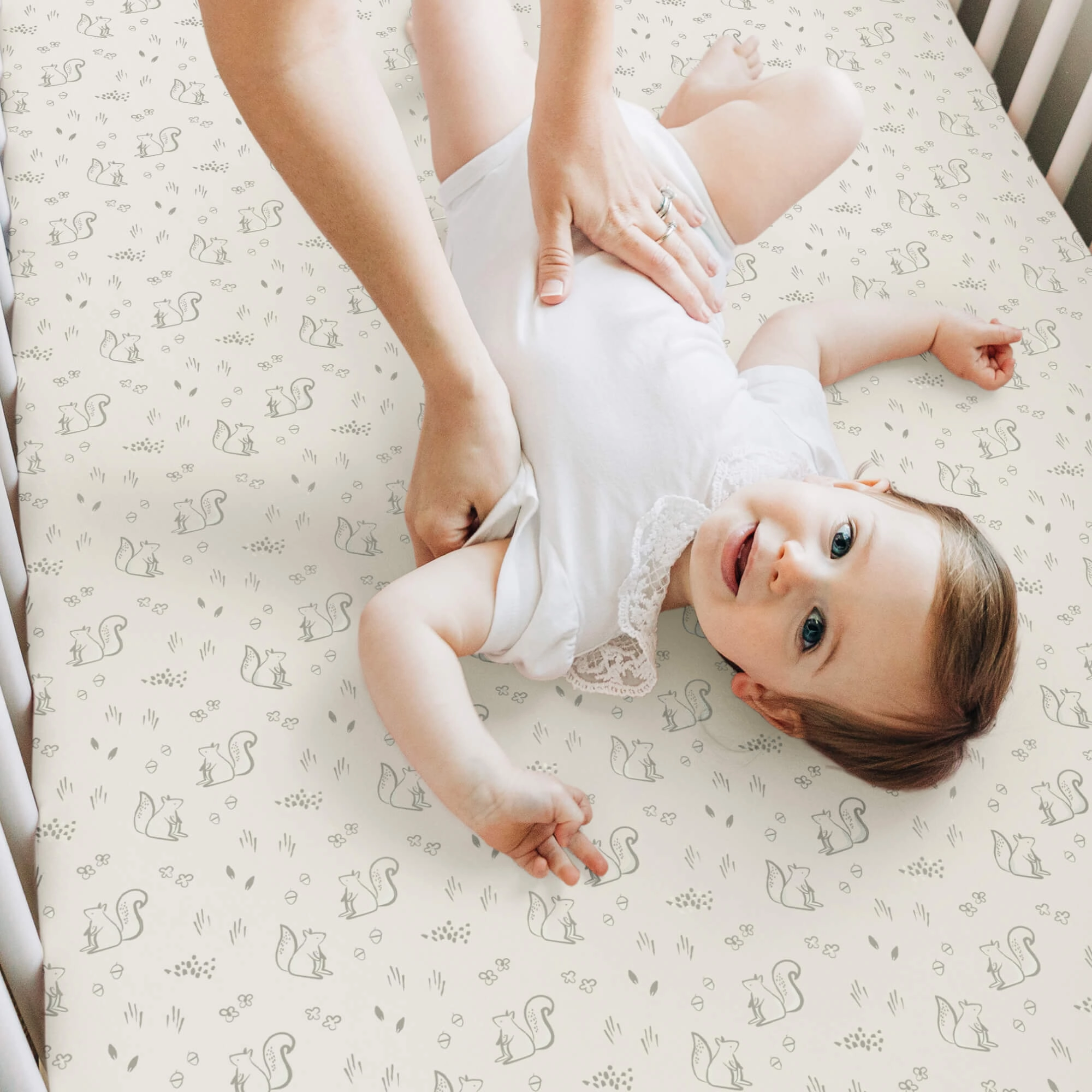 Isla Fitted Crib Sheets (Pine Grove)