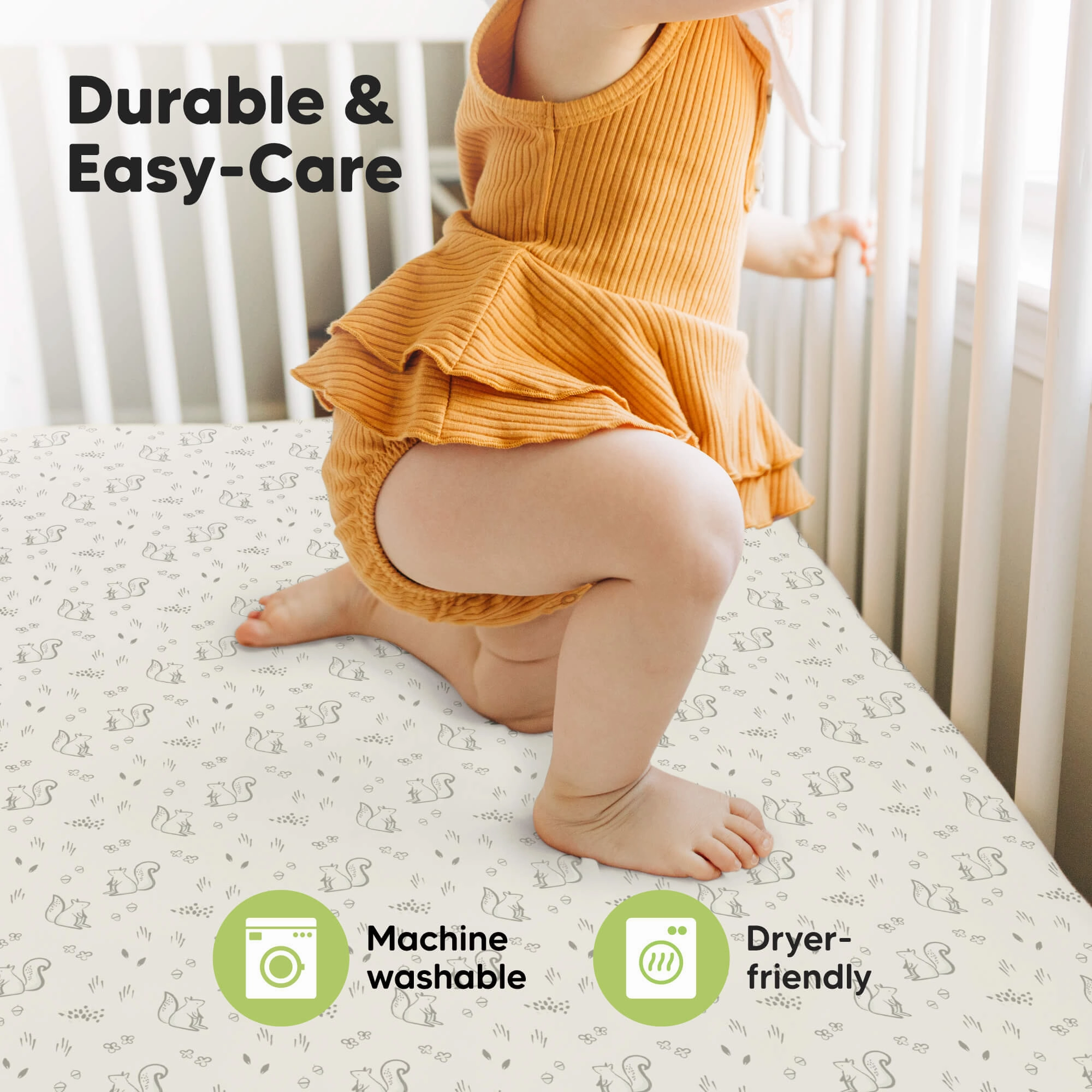 Isla Fitted Crib Sheets (Pine Grove)