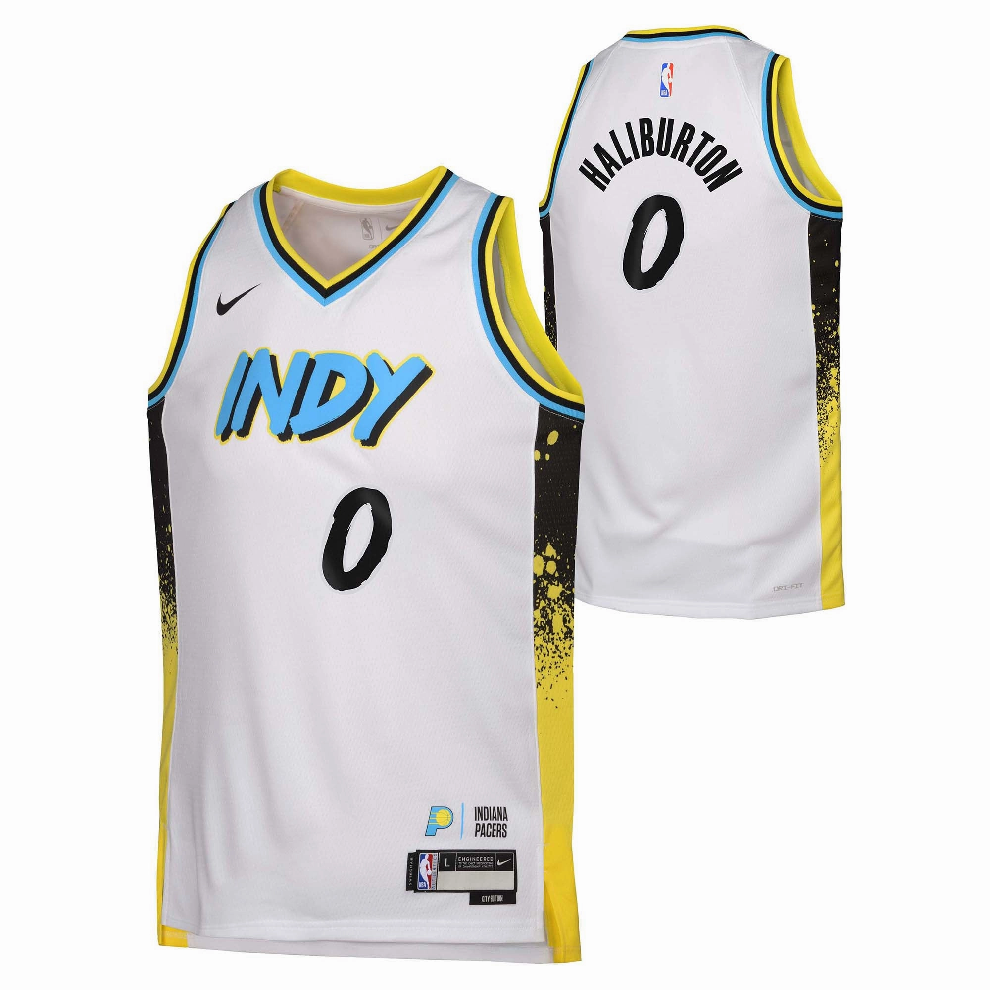 Junior's NBA Indiana Pacers Tyrese Haliburton 2024/25 City Edition Swingman Jersey