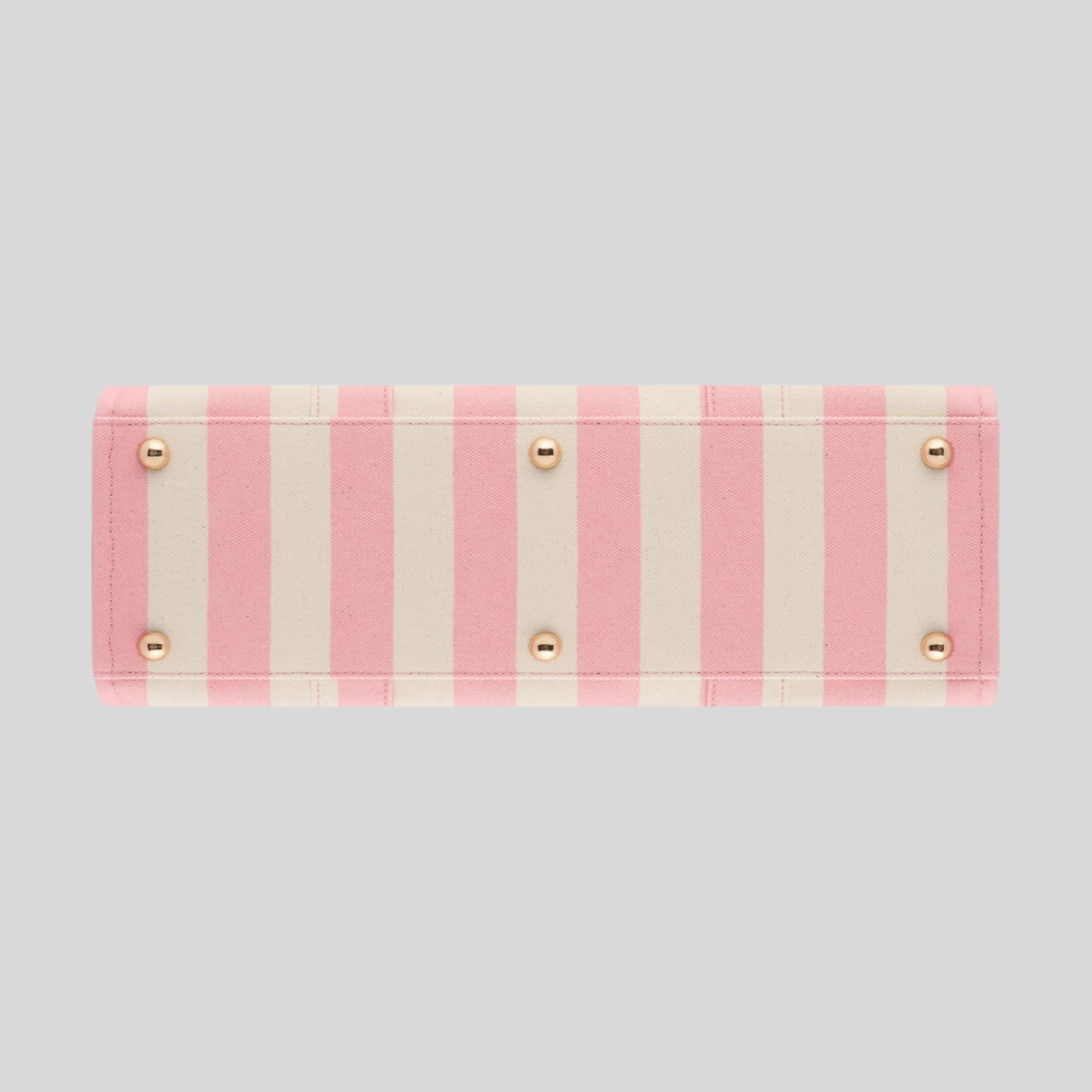 Large Bon Vivant Structured Tote Bag -- Blush Stripe