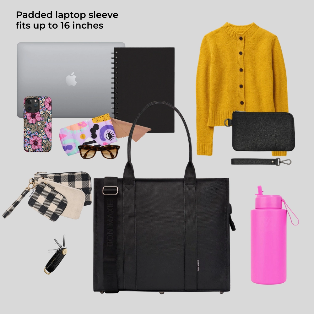Large Bon Vivant Structured Tote Bag -- Milk Tea