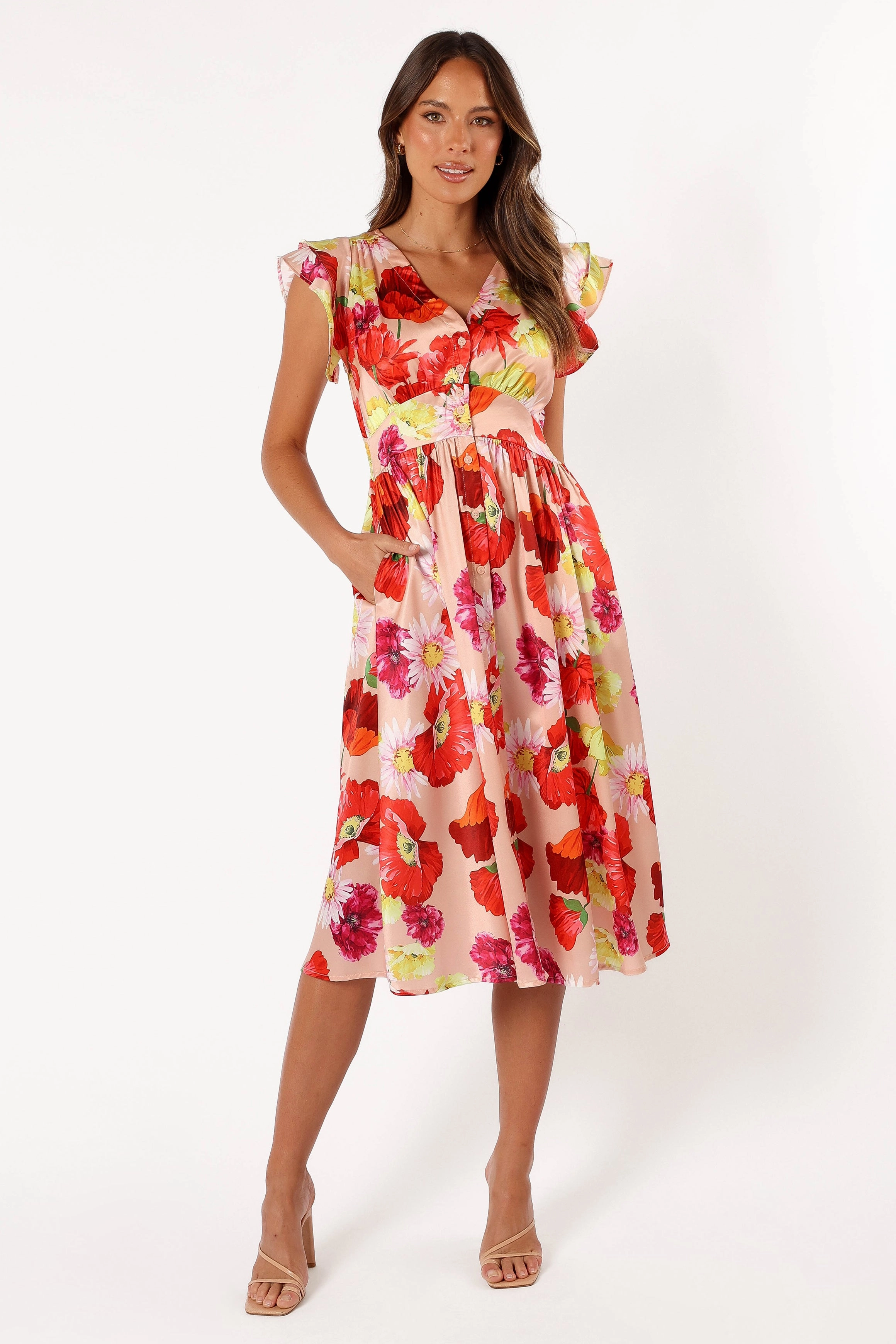 Larkspur Midi Dress - Floral