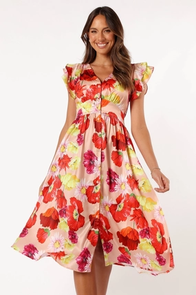 Larkspur Midi Dress - Floral