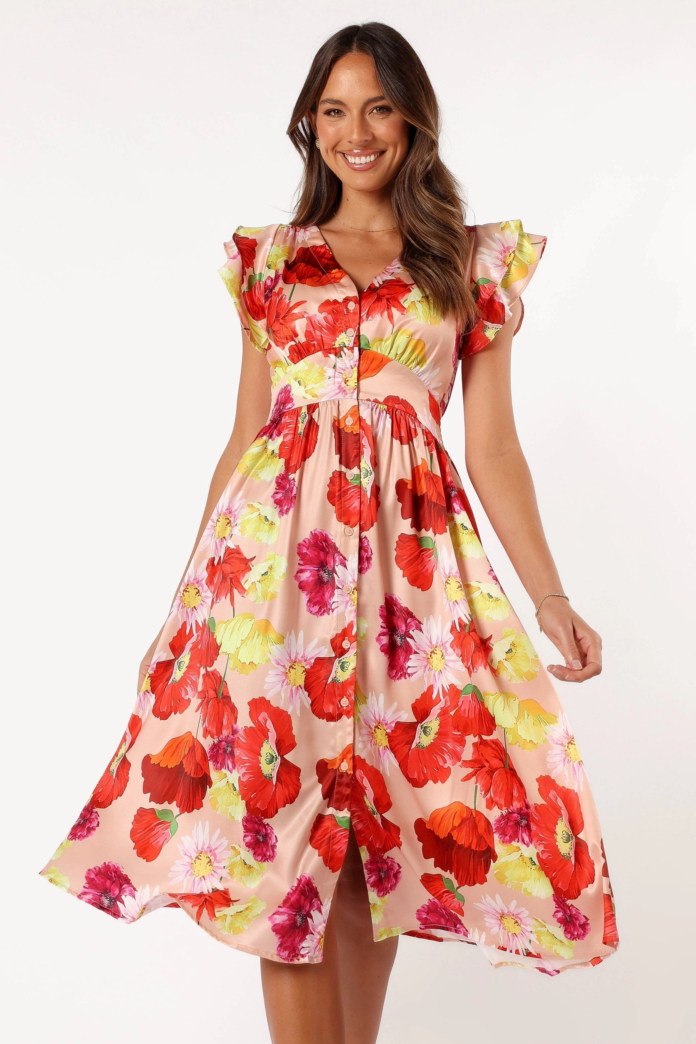 Larkspur Midi Dress - Floral