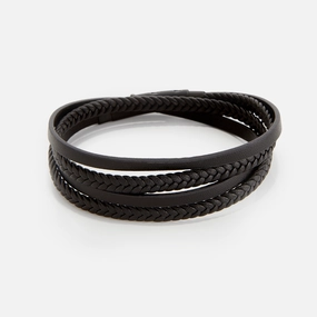 Layered Leather Bracelet | Men