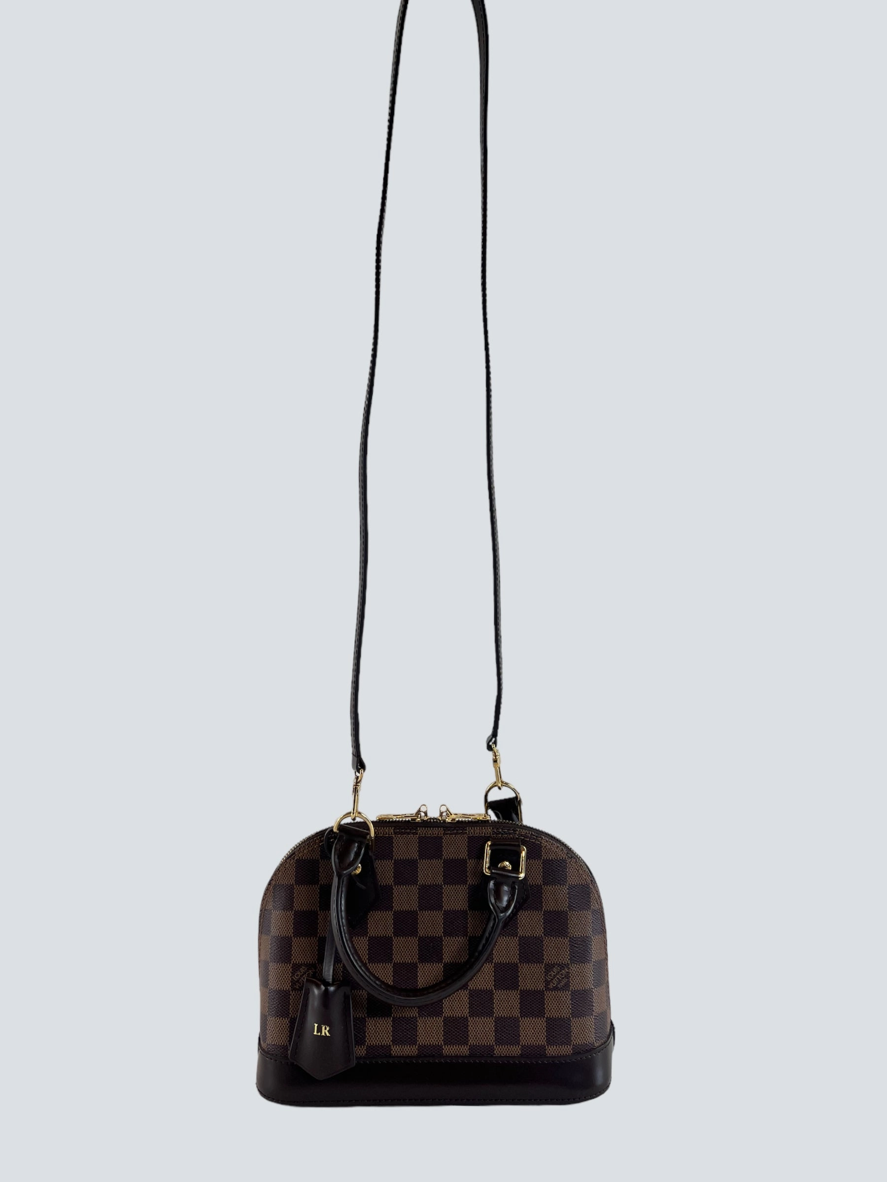 Louis Vuitton Damier Ebene Canvas Alma BB - Initialled LR