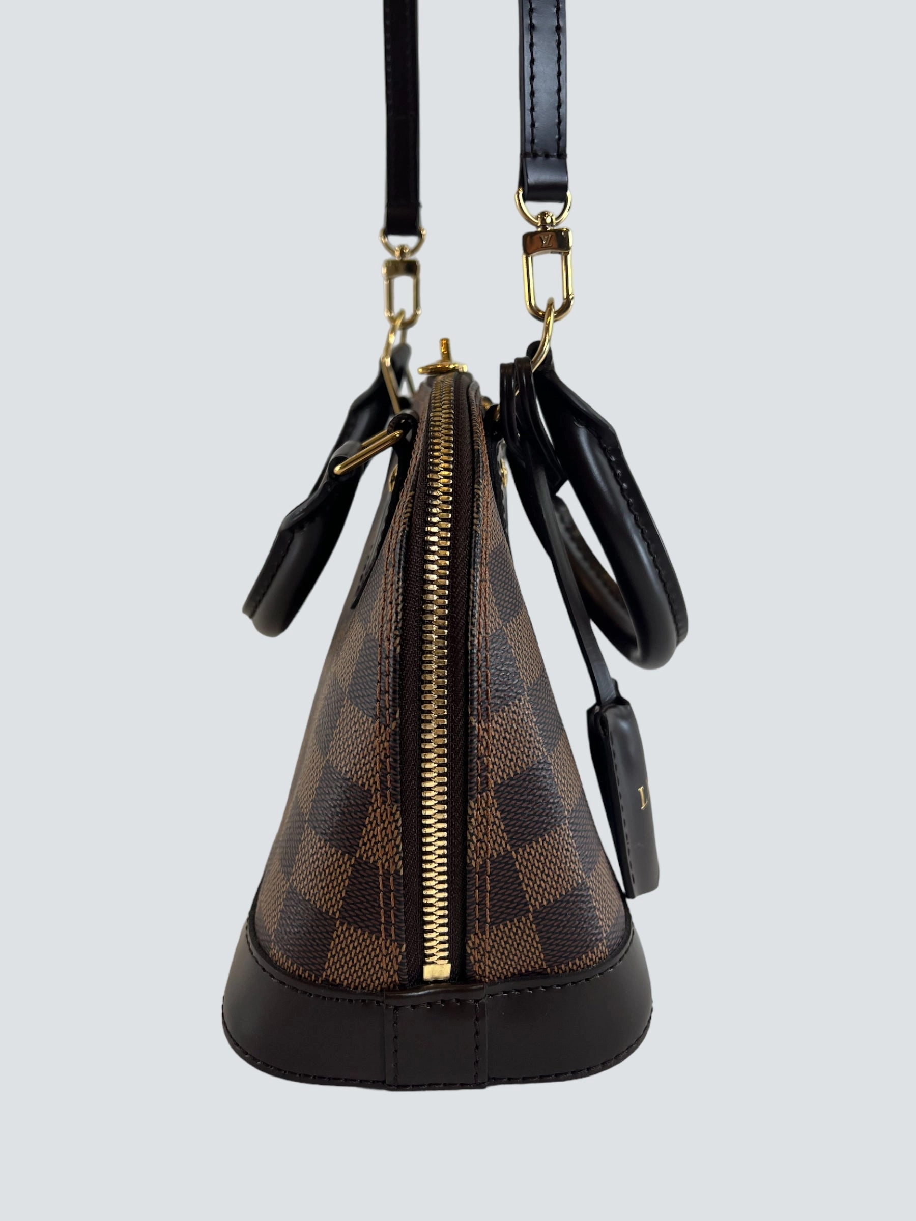 Louis Vuitton Damier Ebene Canvas Alma BB - Initialled LR