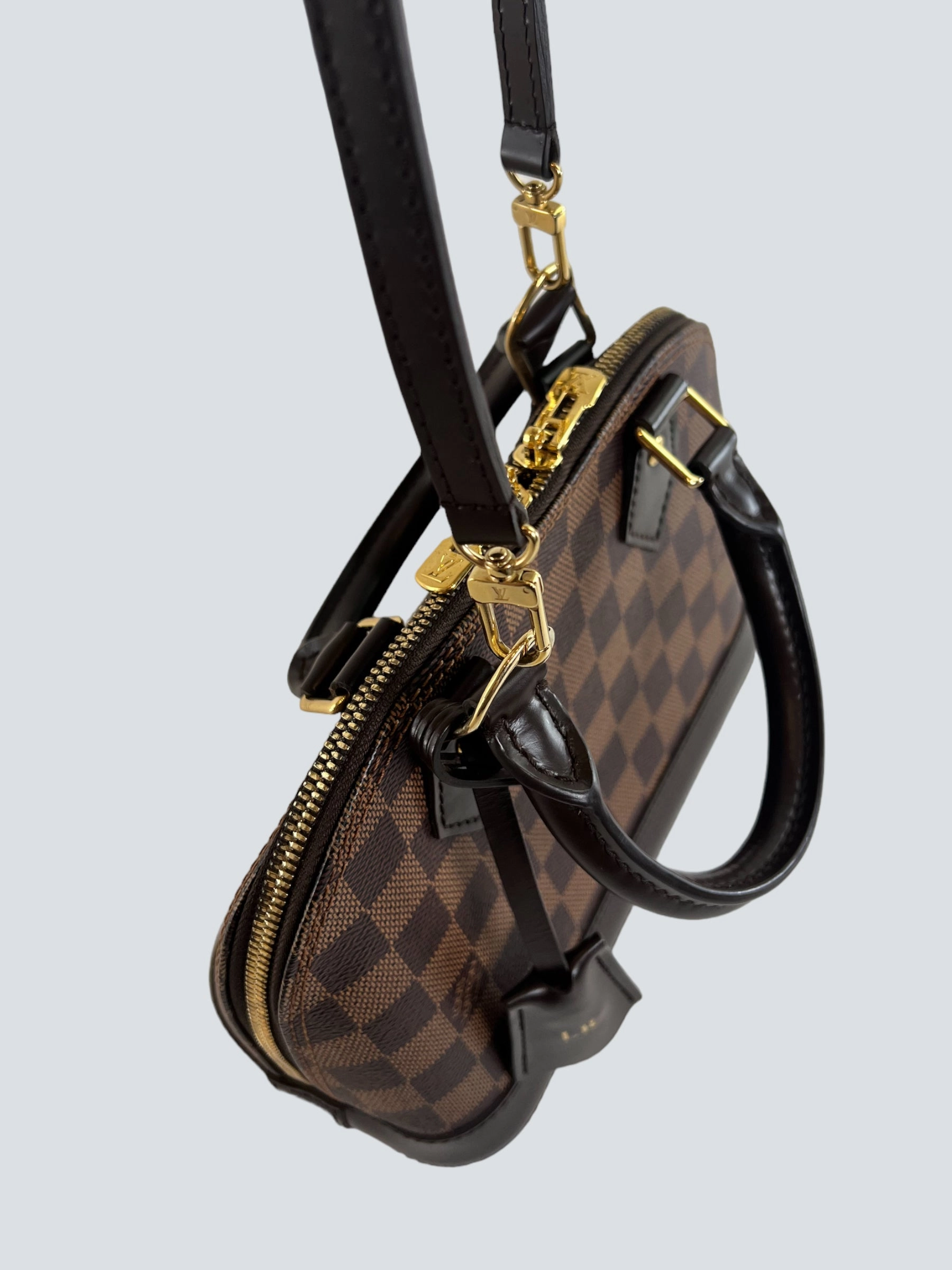 Louis Vuitton Damier Ebene Canvas Alma BB - Initialled LR