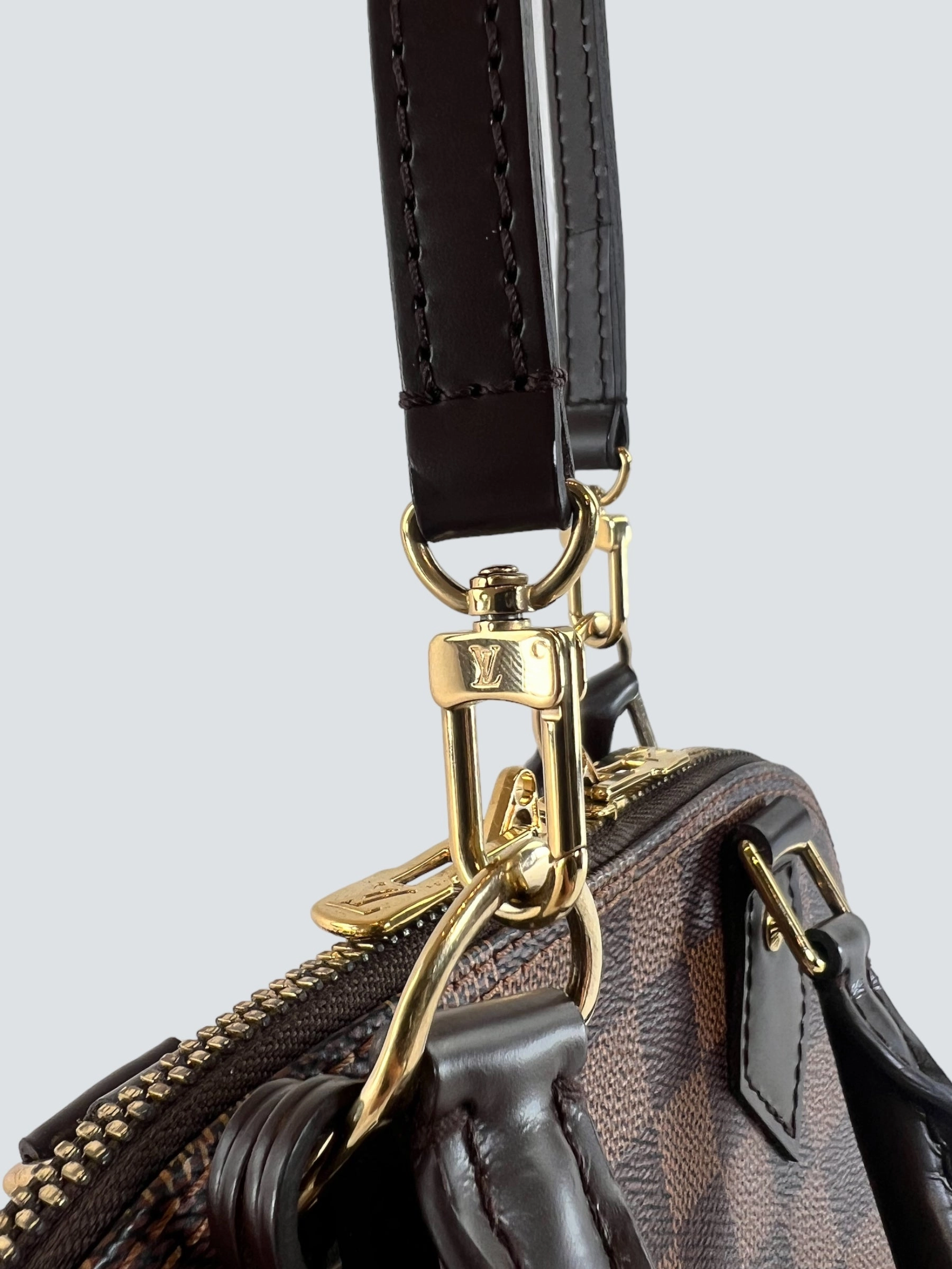 Louis Vuitton Damier Ebene Canvas Alma BB - Initialled LR