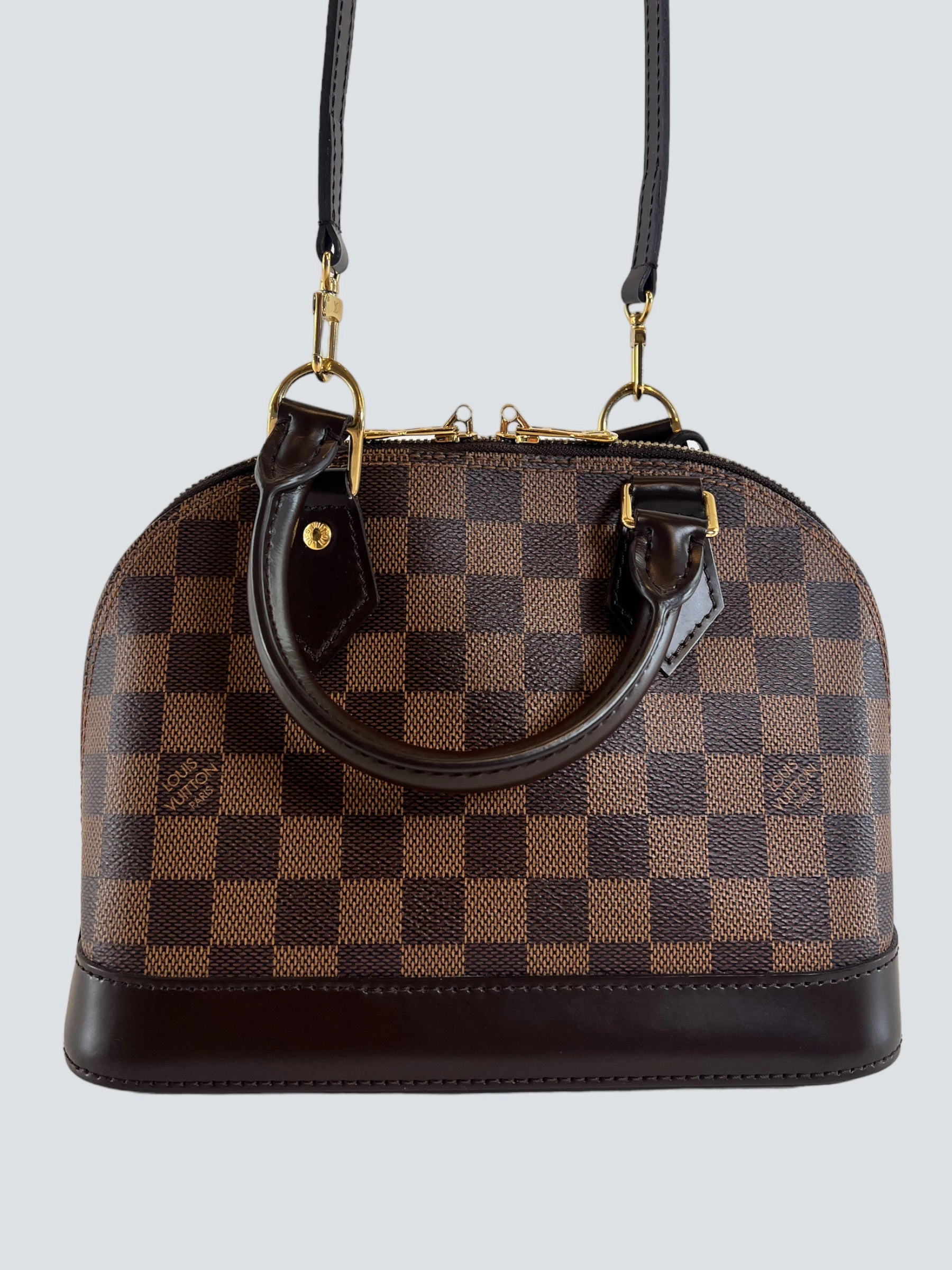 Louis Vuitton Damier Ebene Canvas Alma BB - Initialled LR